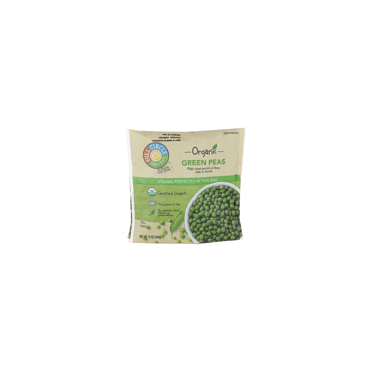 Full Circle Market Green Peas - 12 Ounce Image 1 of 4