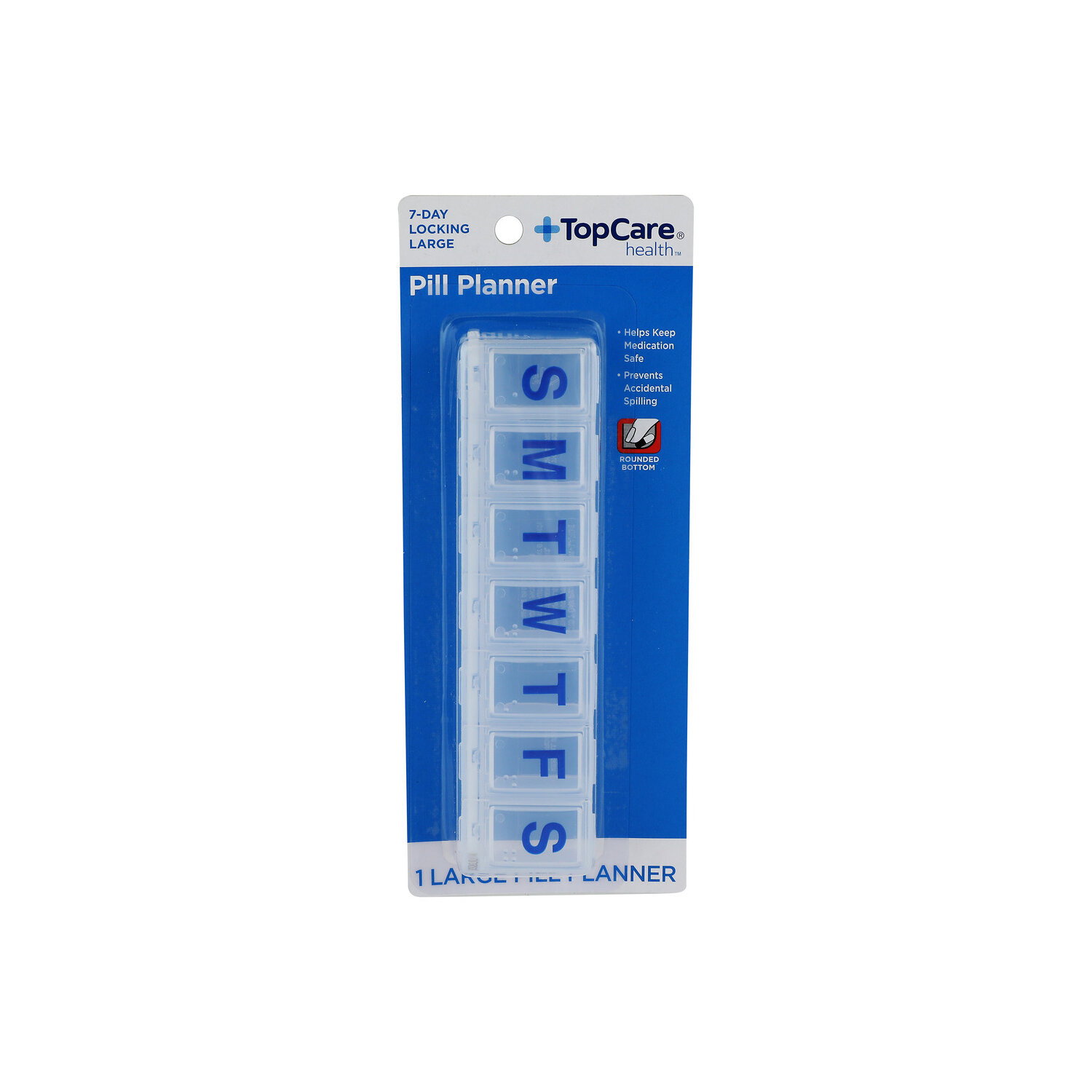 Top Care Health 7-Day Locking Pill Planner - 1 Count Image 1 of 2