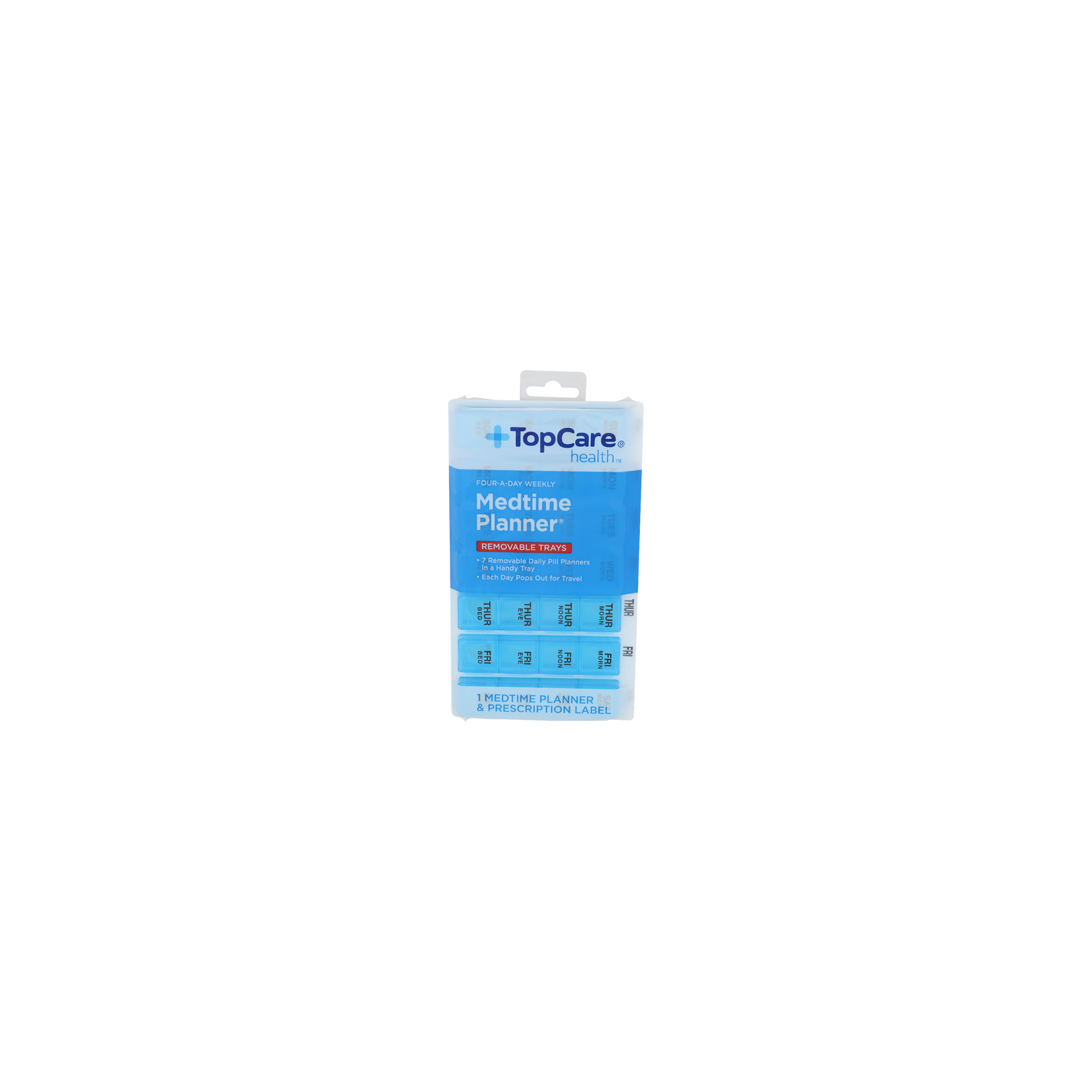 Topcare Health Four-A-Day Weekly Medtime Planner - 1 Each Image 1 of 2