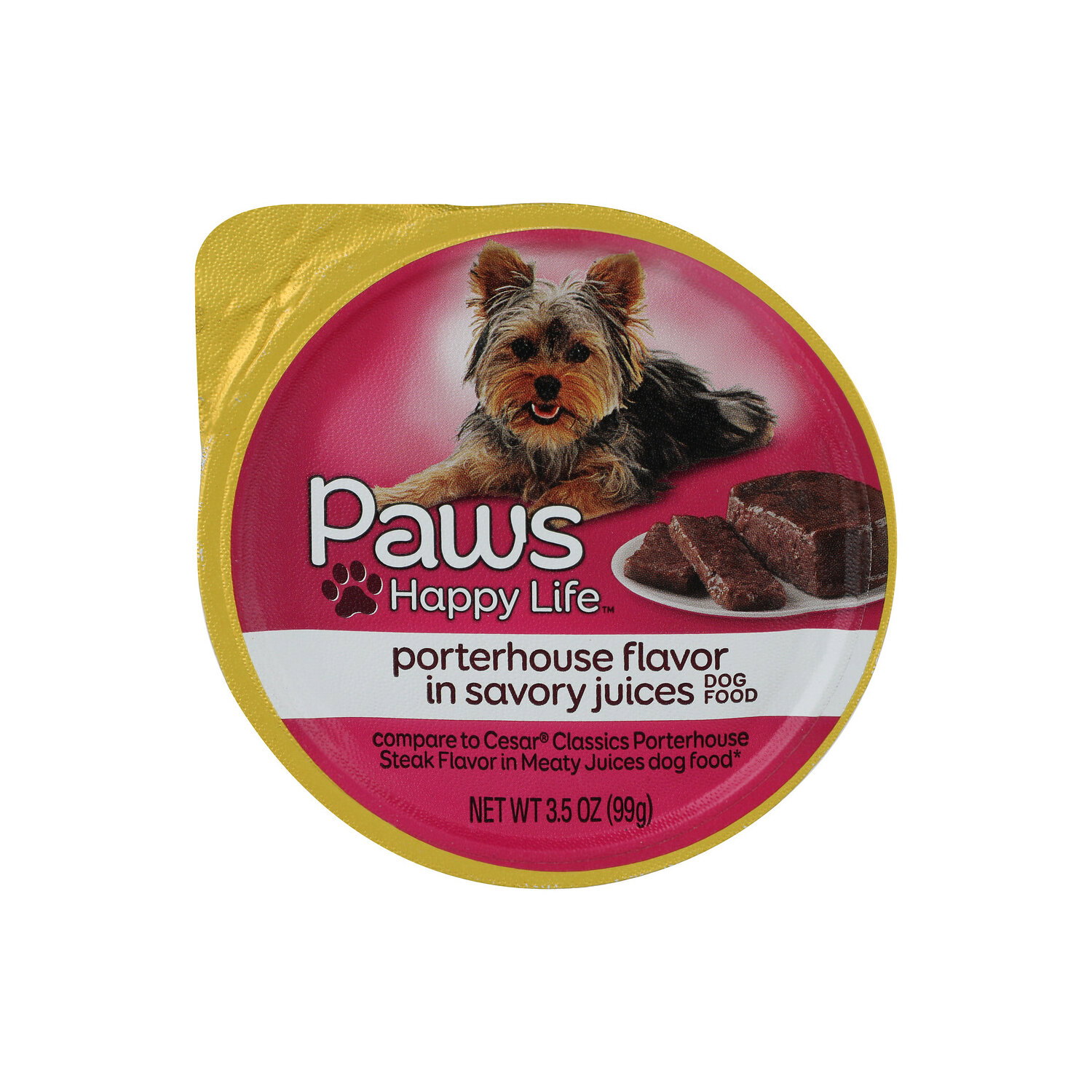 Paws Happy Life Porterhouse Flavor In Savory Juices Dog Food - 3.5 Ounce Image 1 of 4