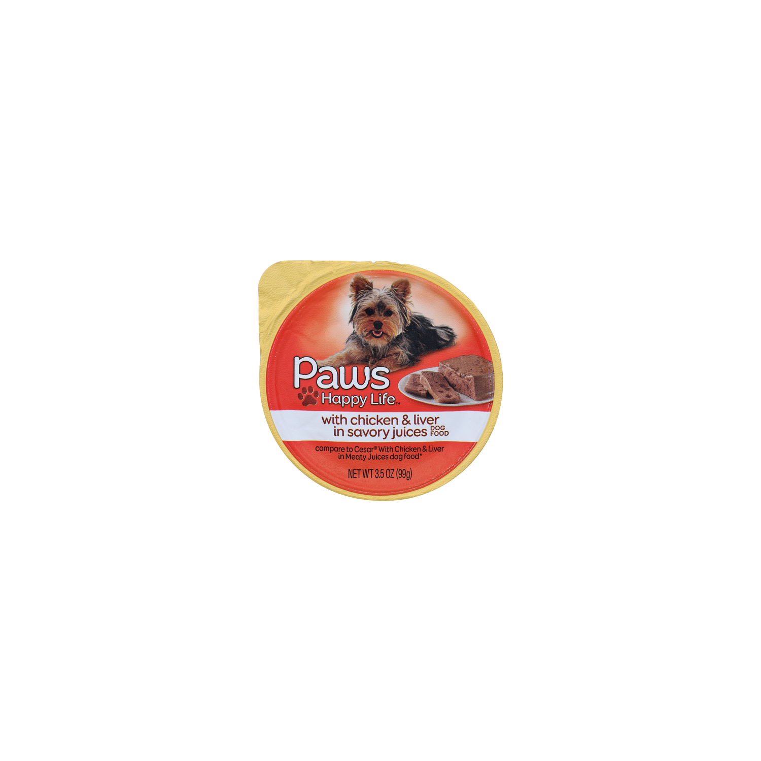 Paws Happy Life With Chicken & Liver In Savory Juices Dog Food - 3.5 Ounce Image 1 of 4