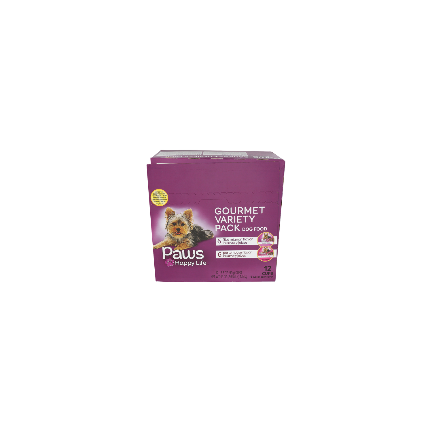 Paws Happy Life Gourmet Variety Pack Dog Food - 3.5 Ounce - 12 Count Image 1 of 2