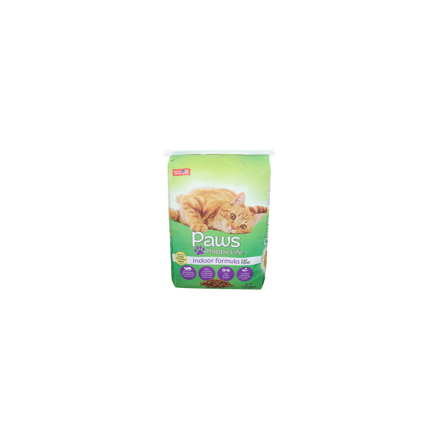 Paws Happy Life Indoor Formula Cat Food - 16 Pound Image 1 of 4