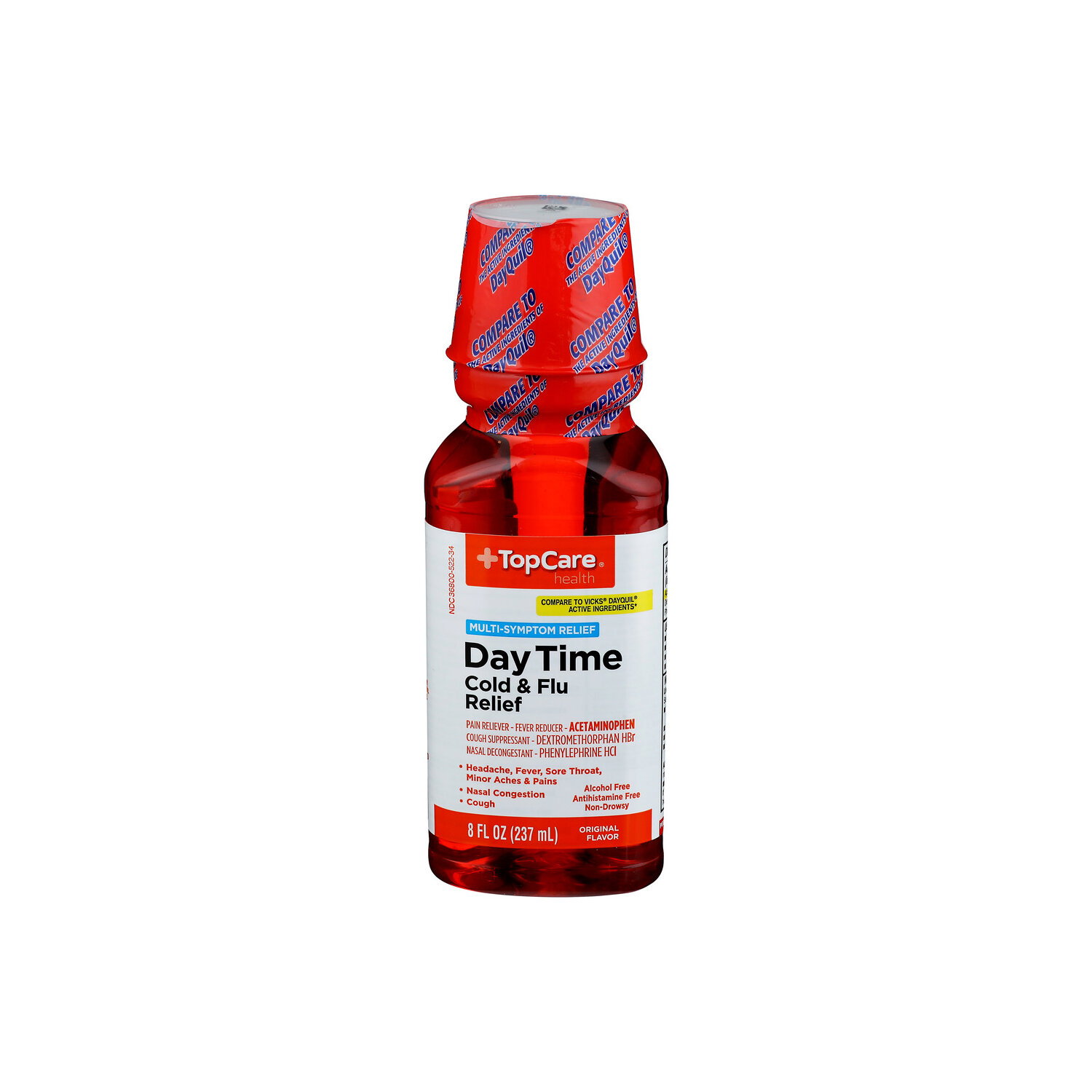 Top Care Health Multi-Symptom Day Time Cold & Flu Relief - 8 Fluid Ounce Image 1 of 4
