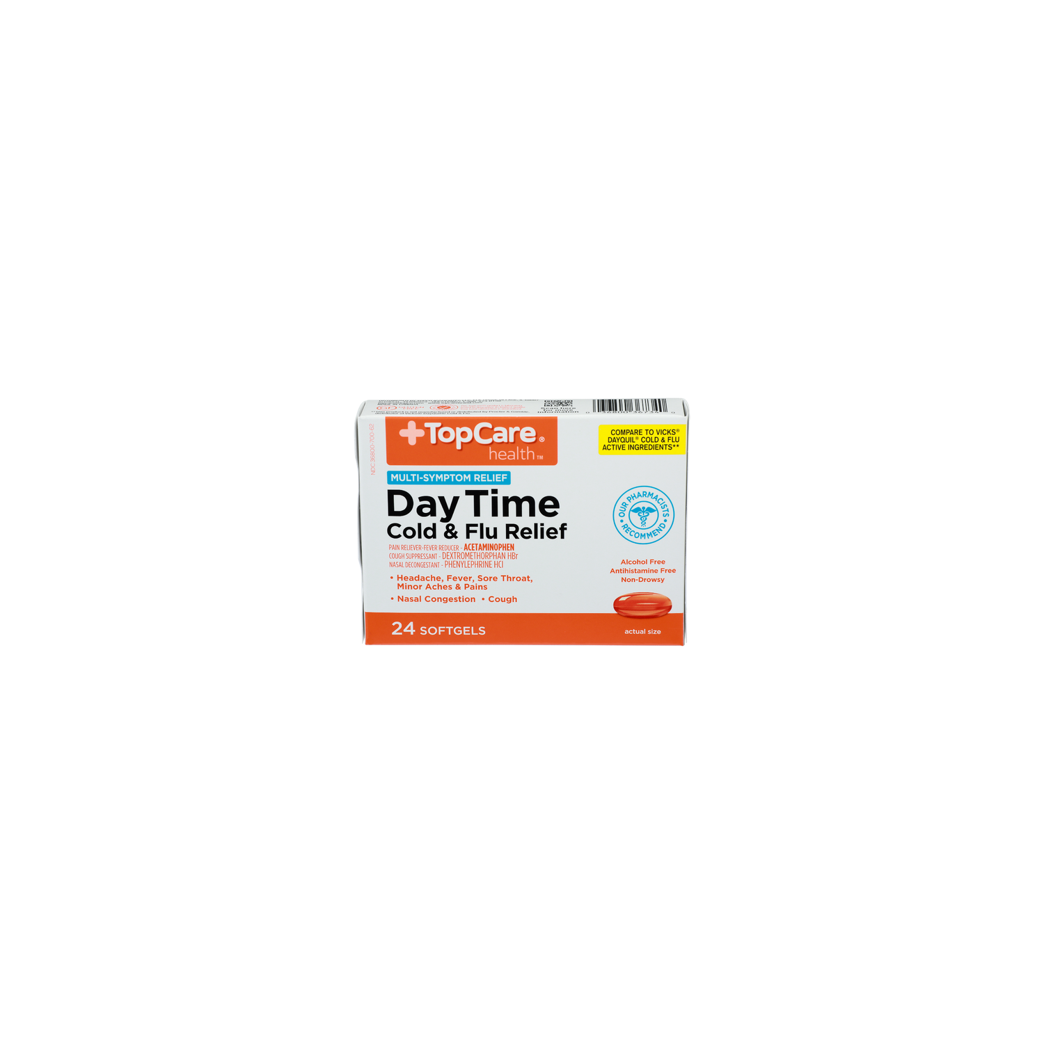 TopCare Health Day Time Cold & Flu Relief Softgels - 24 Count Image 1 of 2