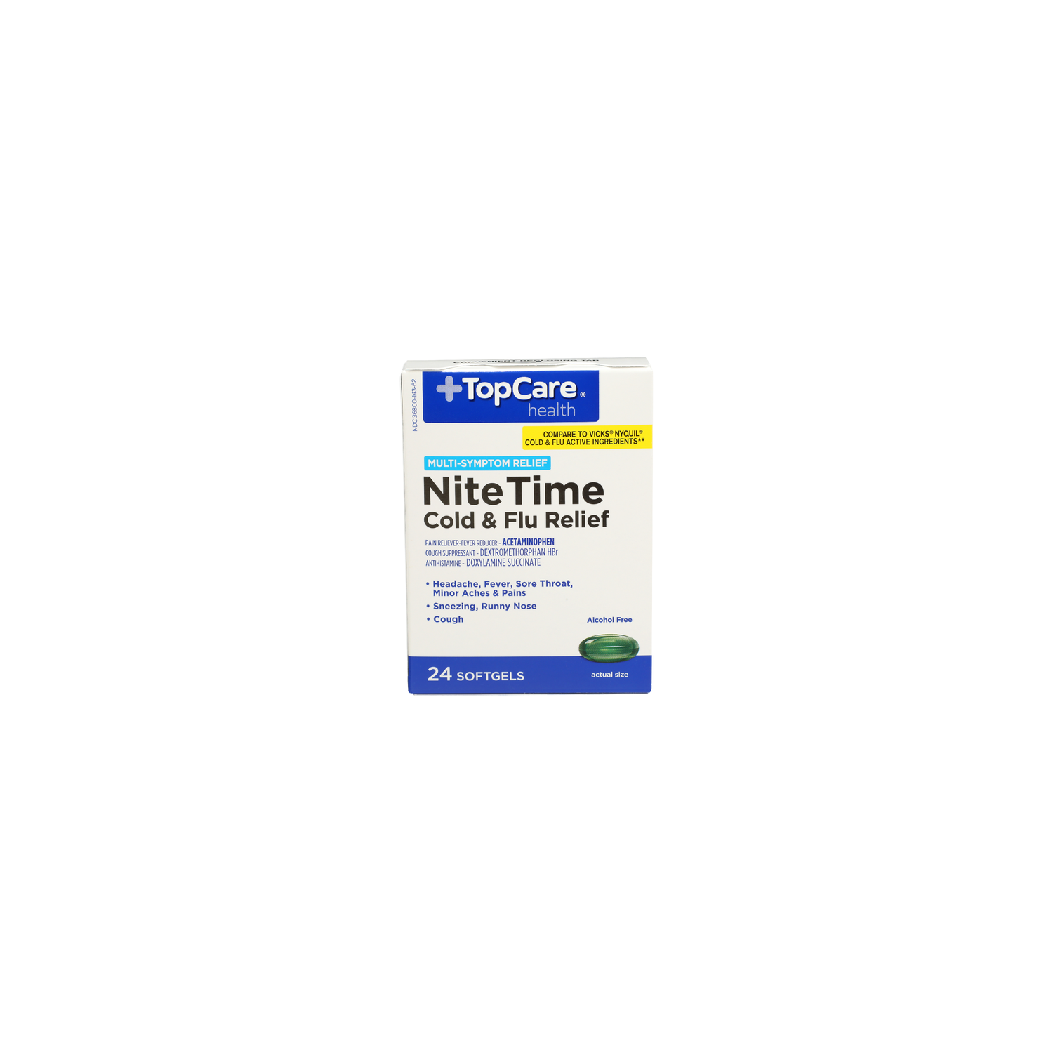 Topcare Health Health Nite Time Cold & Flu Relief - 24 Count Image 1 of 4
