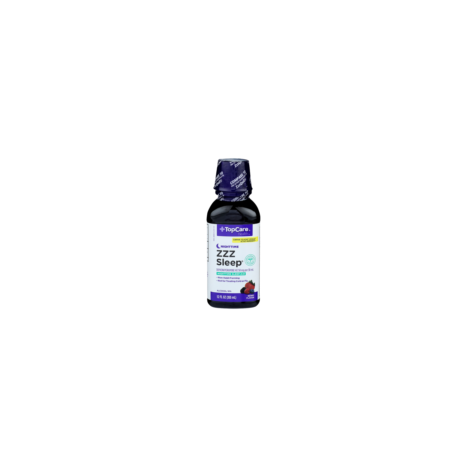 Topcare Health Berry Flavor Nighttime Zzz Sleep - 12 Fluid Ounce