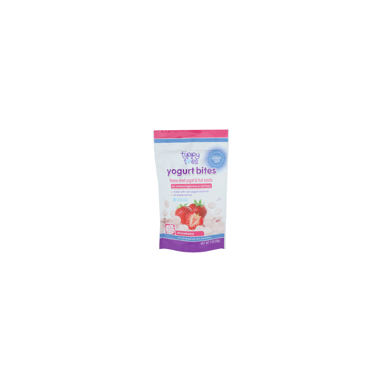 Tippy Toes Strawberry Yogurt Bites - 1 Ounce Image 1 of 4