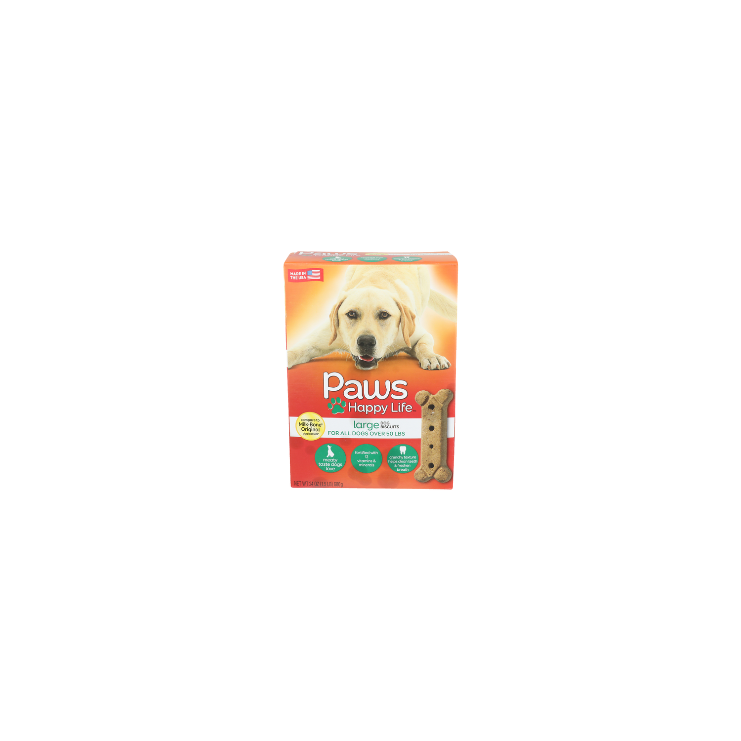 Paws Happy Life Large Dog Biscuits - 24 Ounce Image 1 of 4