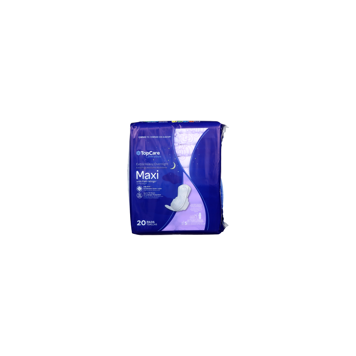 TopCare Everyday Extra Heavy Overnight Pads - 20 Count Image 1 of 3