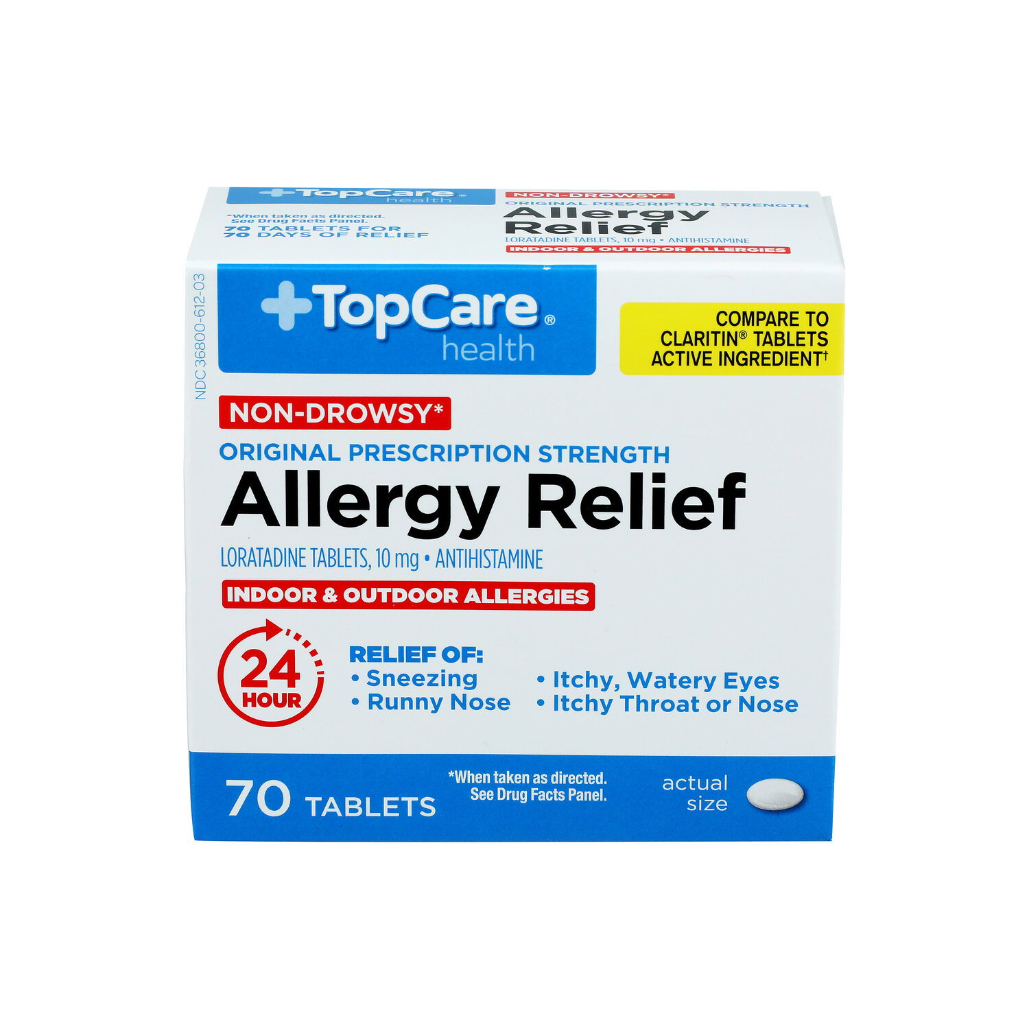 Top Care Health Non-Drowsy Allergy Relief Tablets - 70 Count Image 1 of 2