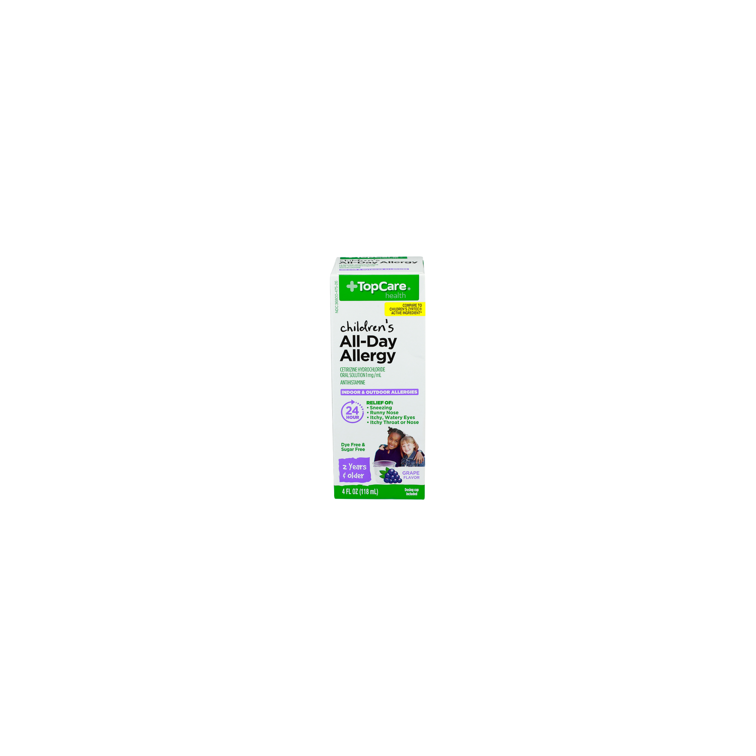 TopCare Health Grape Flavor Children's All-Day Allergy - 4 Fluid Ounce Image 1 of 4