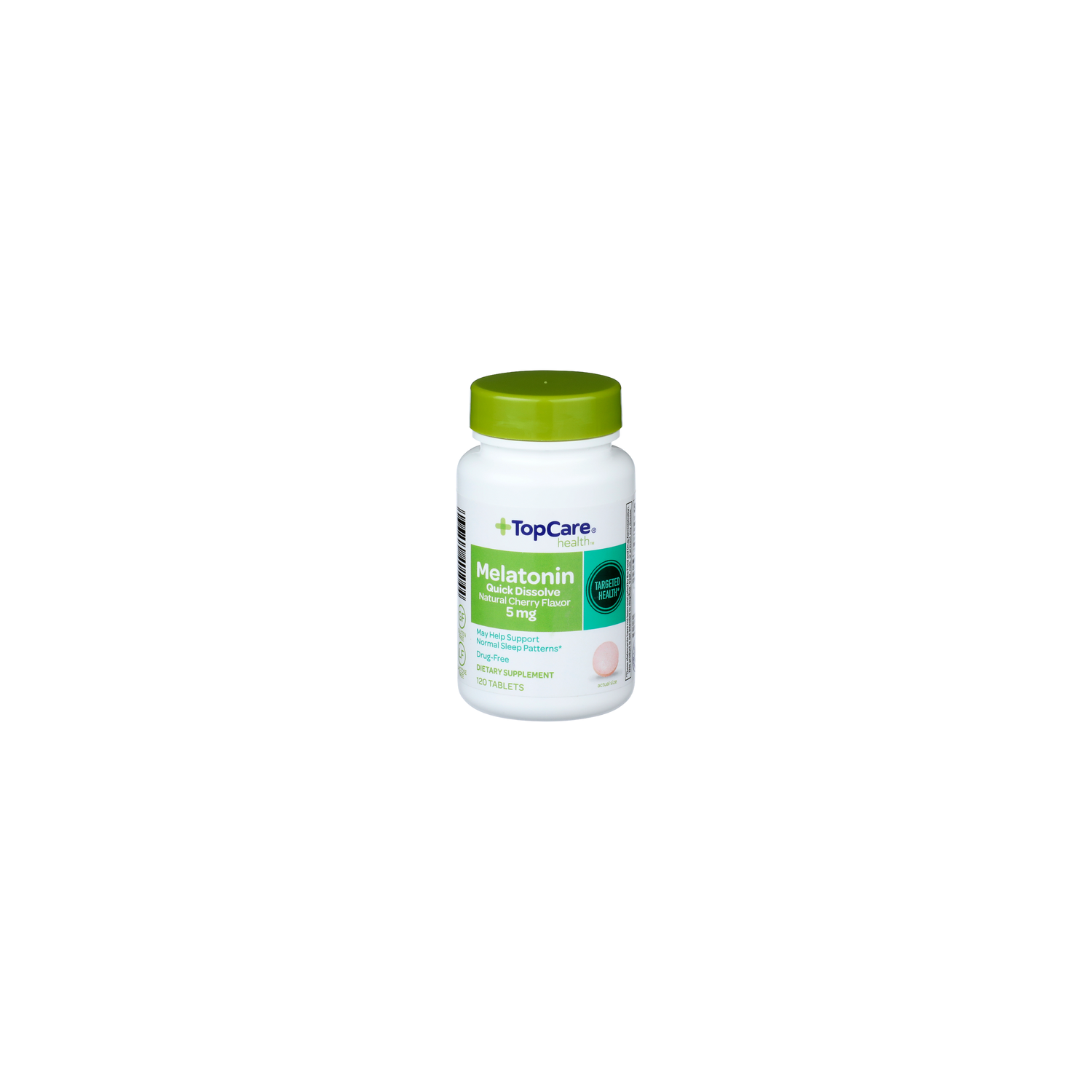 Topcare Health Natural Cherry Flavor Health Melatonin - 120 Count