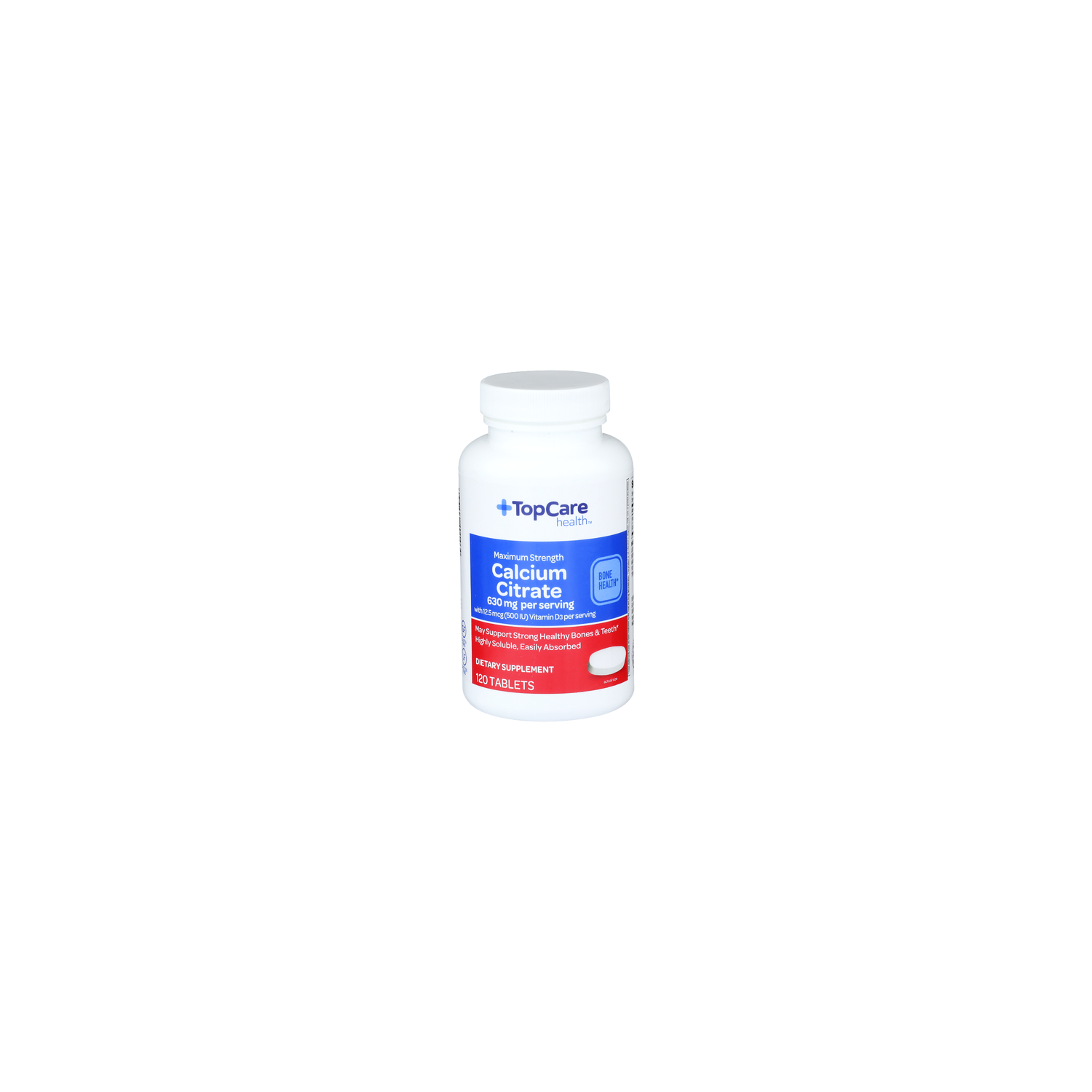 Topcare Health Maximum Strength Health Calcium Citrate - 120 Count Image 1 of 4