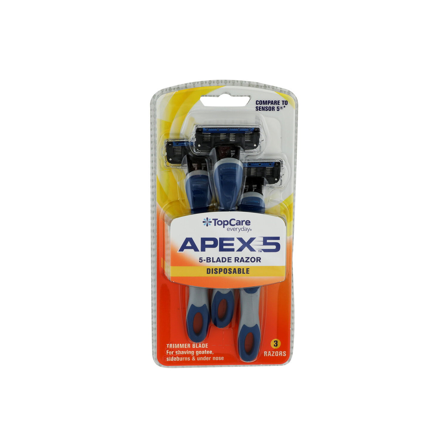 Top Care Everyday Apex 5-Blade Disposable Razor - 3 Count Image 1 of 2