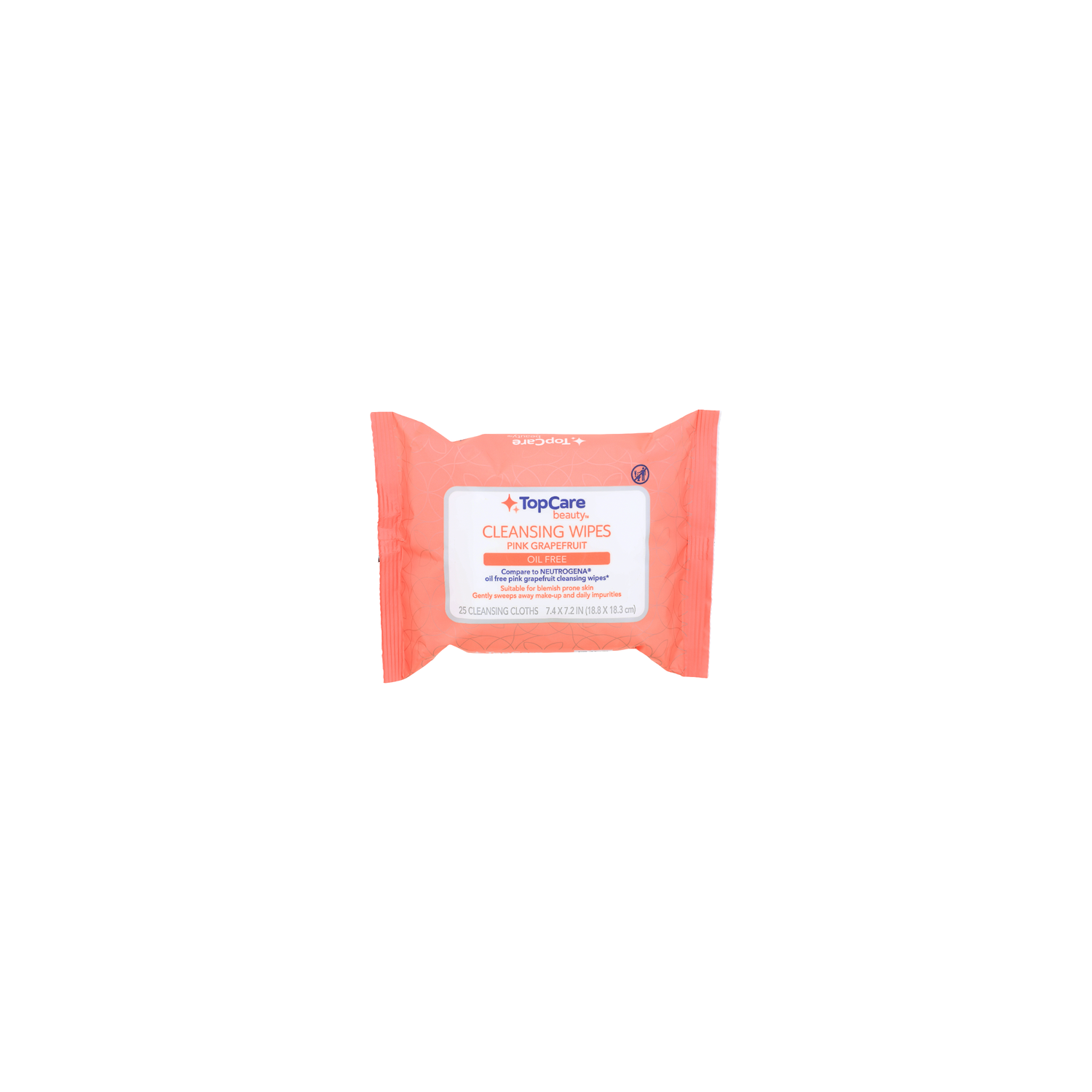 Topcare Beauty Pink Grapefruit Beauty Cleansing Wipes - 25 Count Image 1 of 3