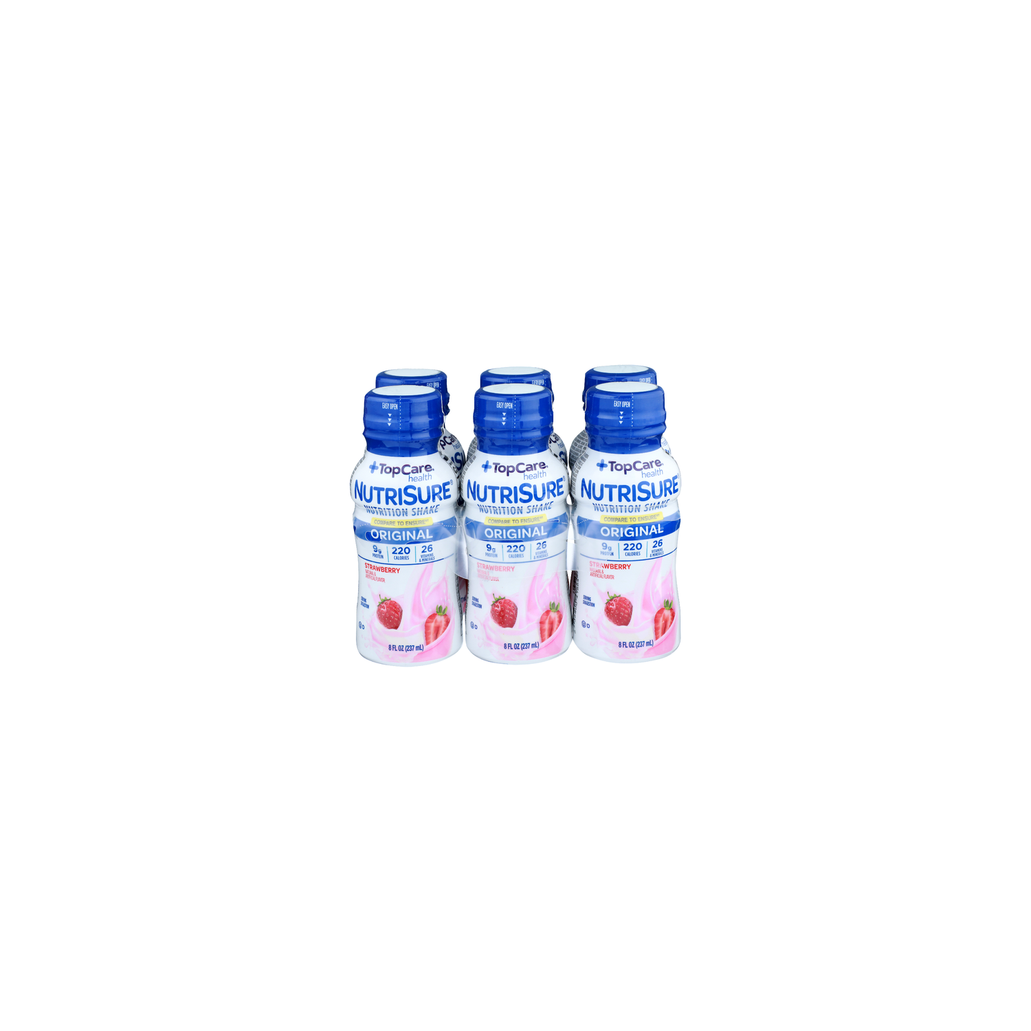 Topcare Health Strawberry Original Nutrisure Nutrition Shake - 8 Fluid Ounce - 6 Count Image 1 of 4