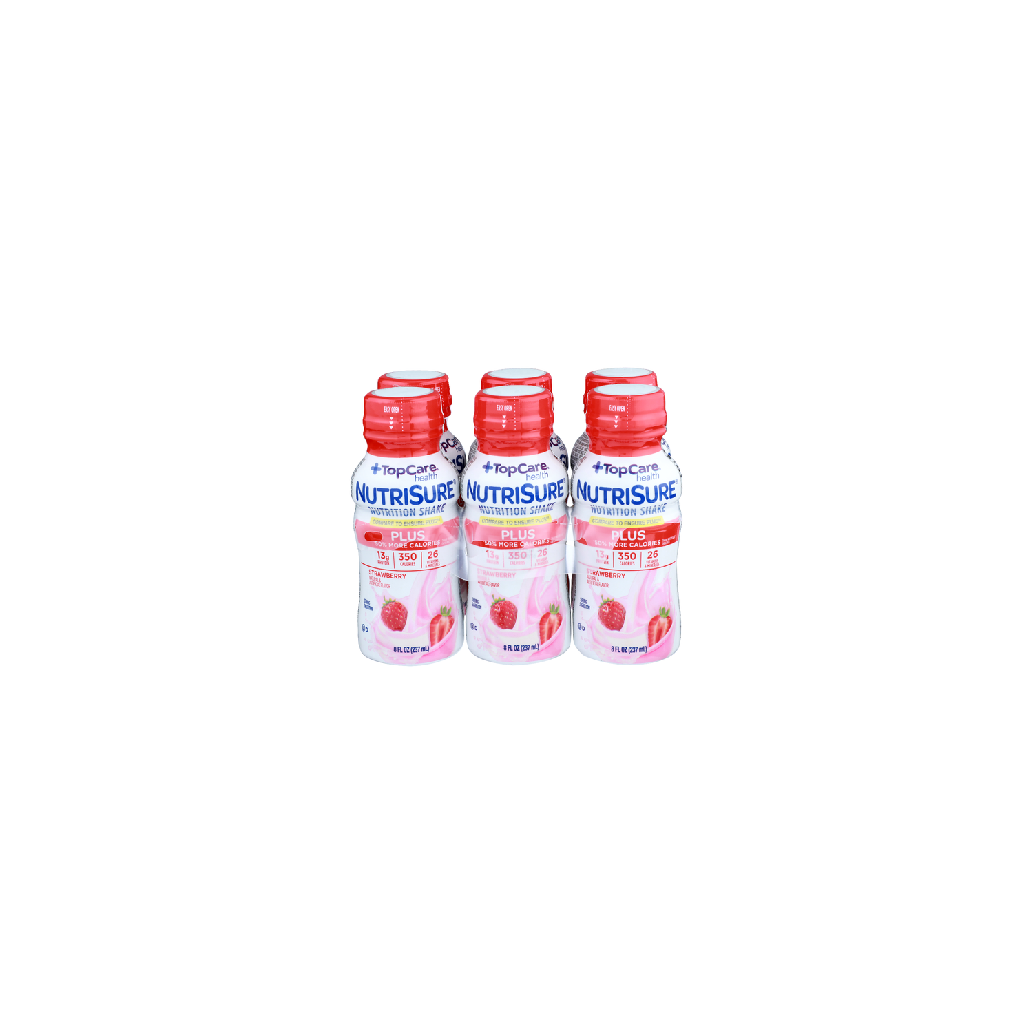 Topcare Health Strawberry Nutrition Shake - 8 Fluid Ounce - 6 Count Image 1 of 4
