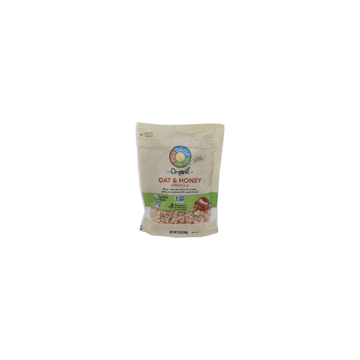 Full Circle Market Oat & Honey Organic Granola - 12 Ounce Image 1 of 4