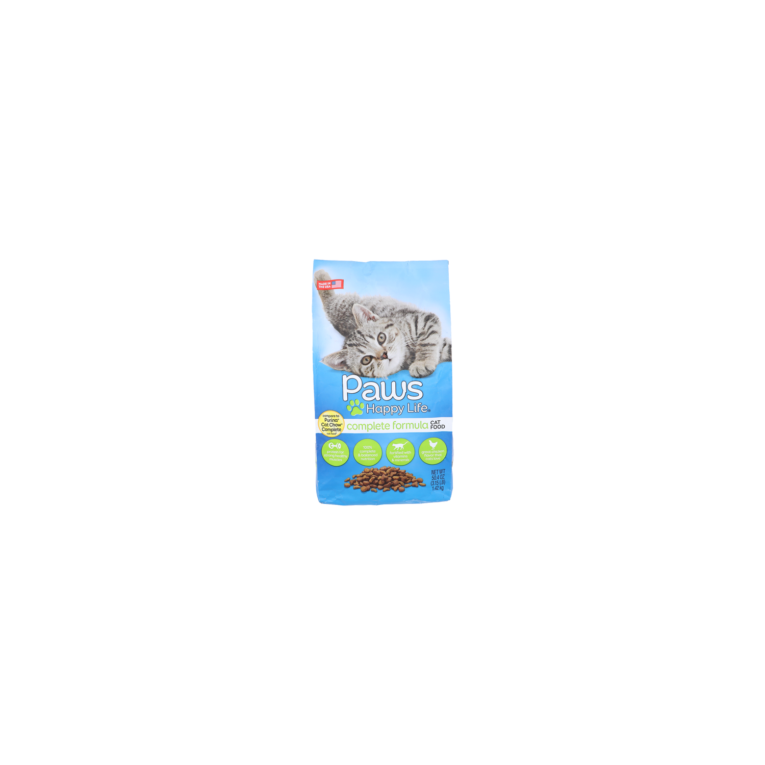 Paws Happy Life Complete Formula Cat Food - 50.4 Ounce Image 1 of 4
