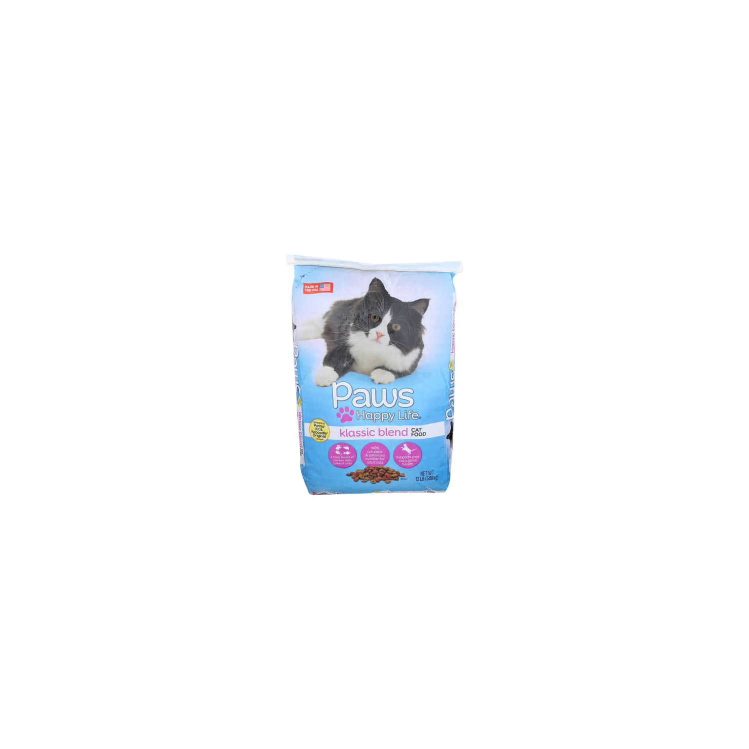 Paws Happy Life Klassic Blend Cat Food - 13 Pound Image 1 of 4