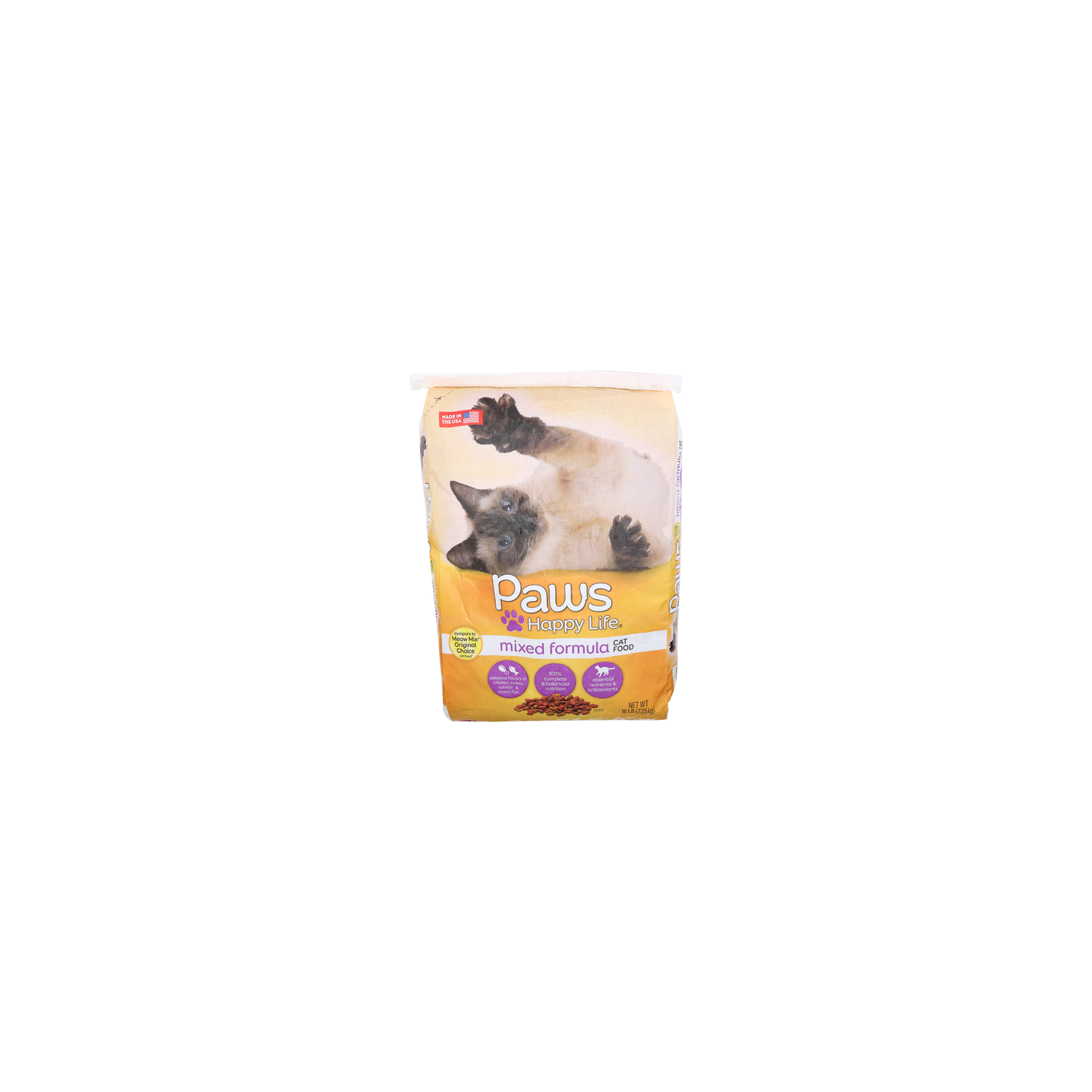 Paws Happy Life Mixed Formula Cat Food - 16 Pound Image 1 of 4