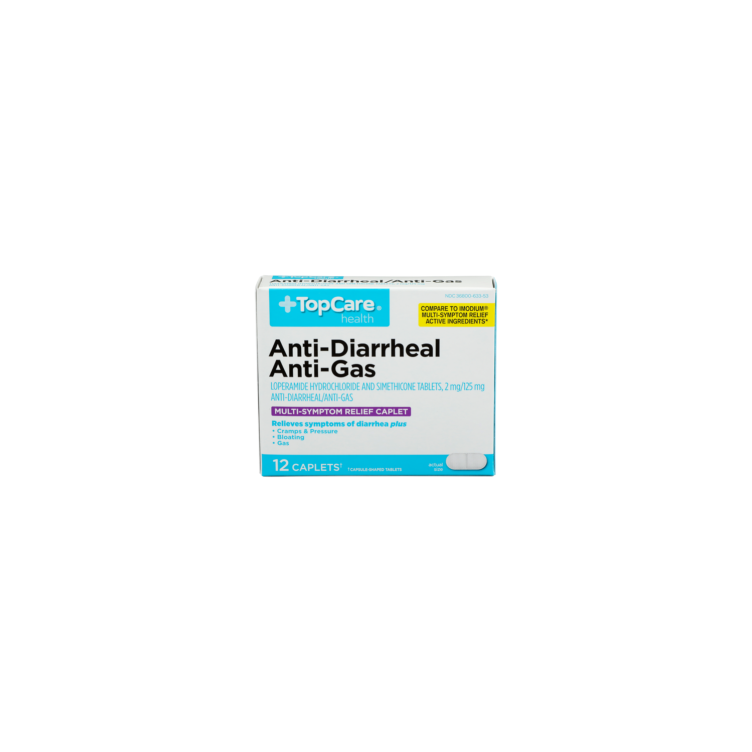 Topcare Health Health Anti-Diarrheal Anti-Gas - 12 Count Image 1 of 4