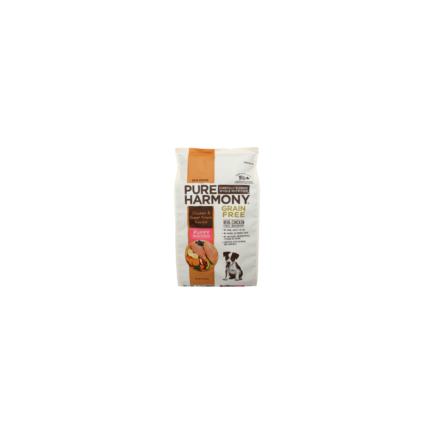 Pure Harmony Grain Free Chicken & Sweet Potato Recipe Super Premium Puppy Dog Food - 14 Pound Image 1 of 4