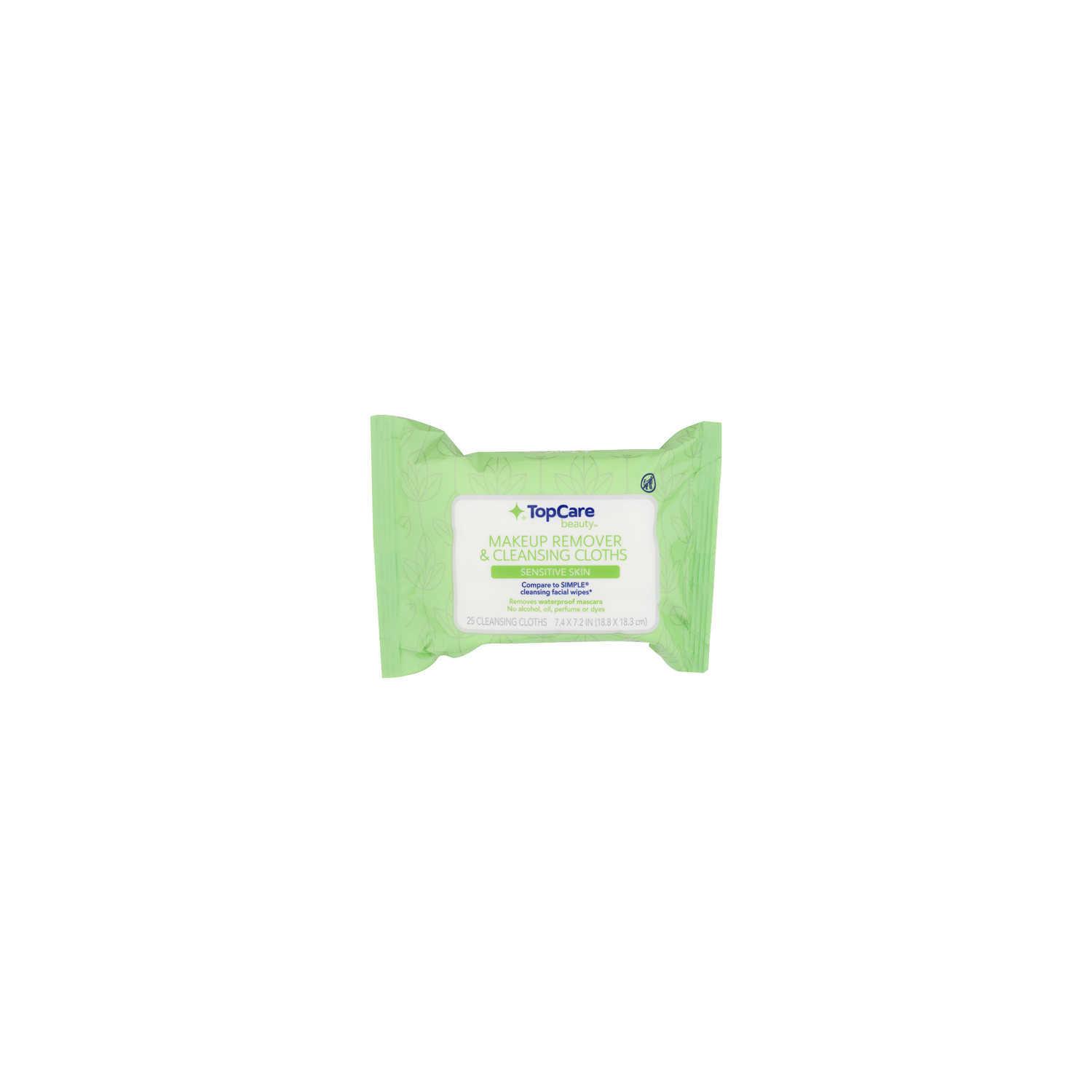TopCare Beauty Sensitive Skin Makeup Remover & Cleansing Cloths - 25 Count Image 1 of 3
