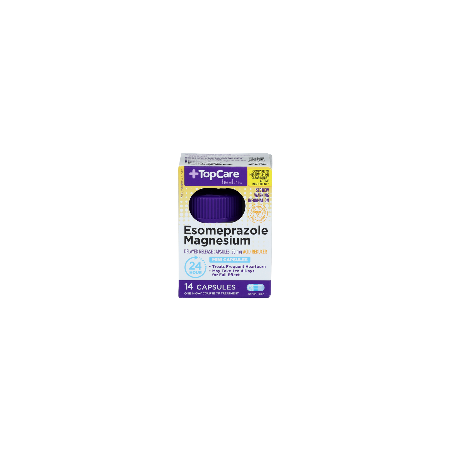 TopCare Health Esomeprazole Magnesium Acid Reducer Capsules - 14 Count Image 1 of 4