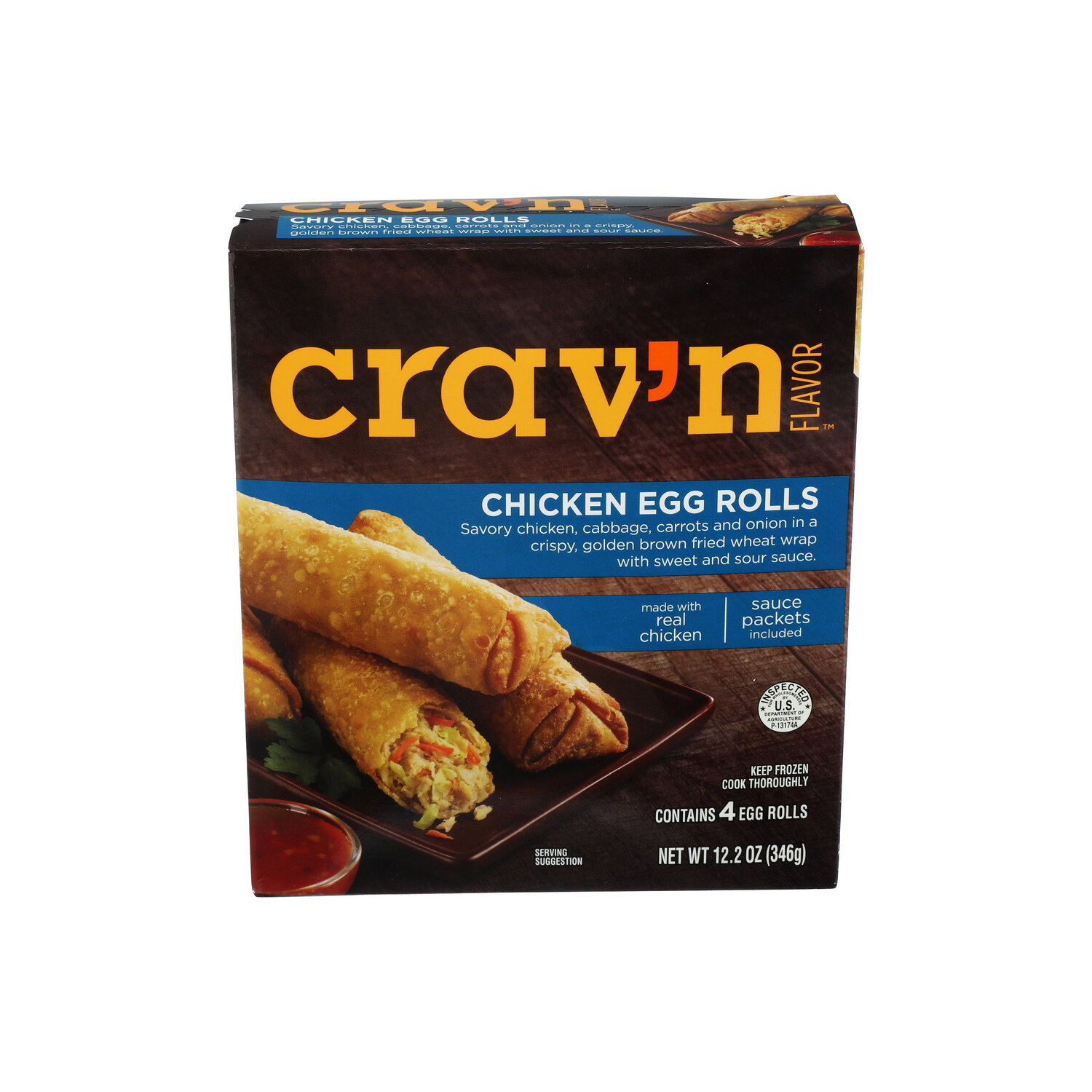 Crav'n Flavor Chicken Egg Roll - 3.05 Ounce - 4 Count - Brookshire's