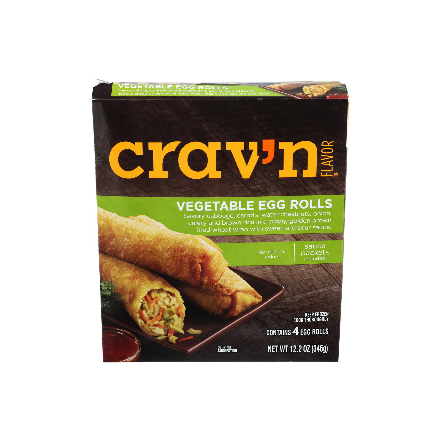 Crav'n Flavor Vegetable Egg Rolls - 3.05 Ounce - 4 Count Image 1 of 4