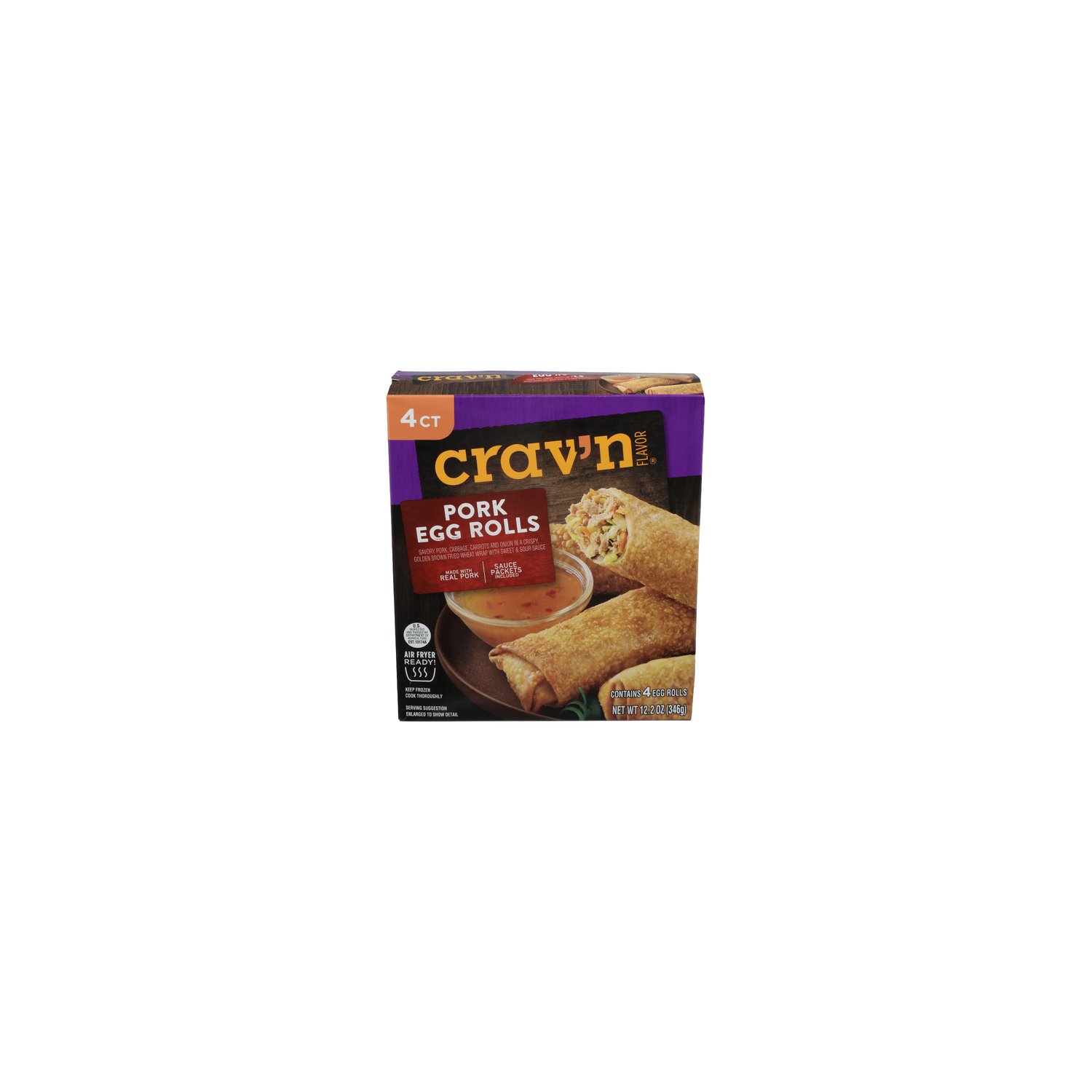 Crav'n Flavor Pork Egg Roll - 3.05 Ounce - 4 Count Image 1 of 4