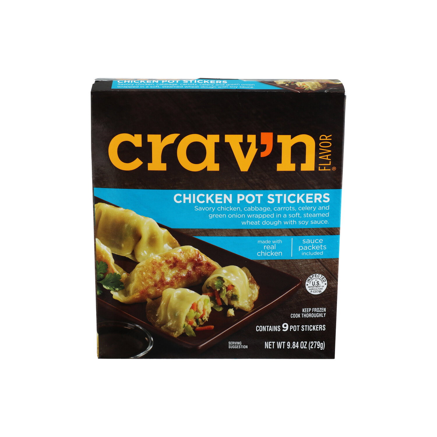 Crav'n Flavor Chicken Pot Stickers - 1.093 Ounce - 9 Count Image 1 of 4