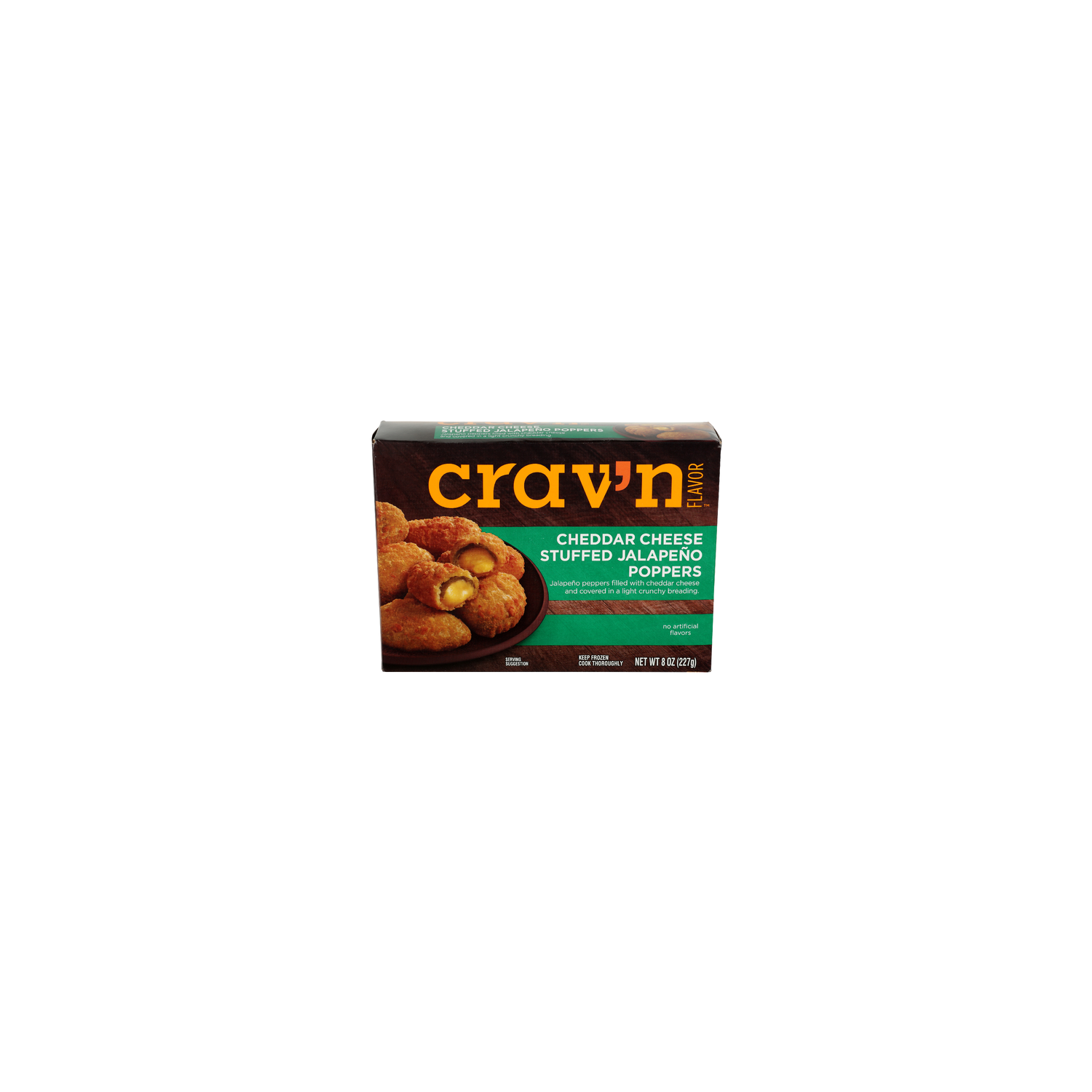 CRAV'N Flavor Cheddar Cheese Stuffed Jalapeno Poppers - 8 Ounce Image 1 of 4