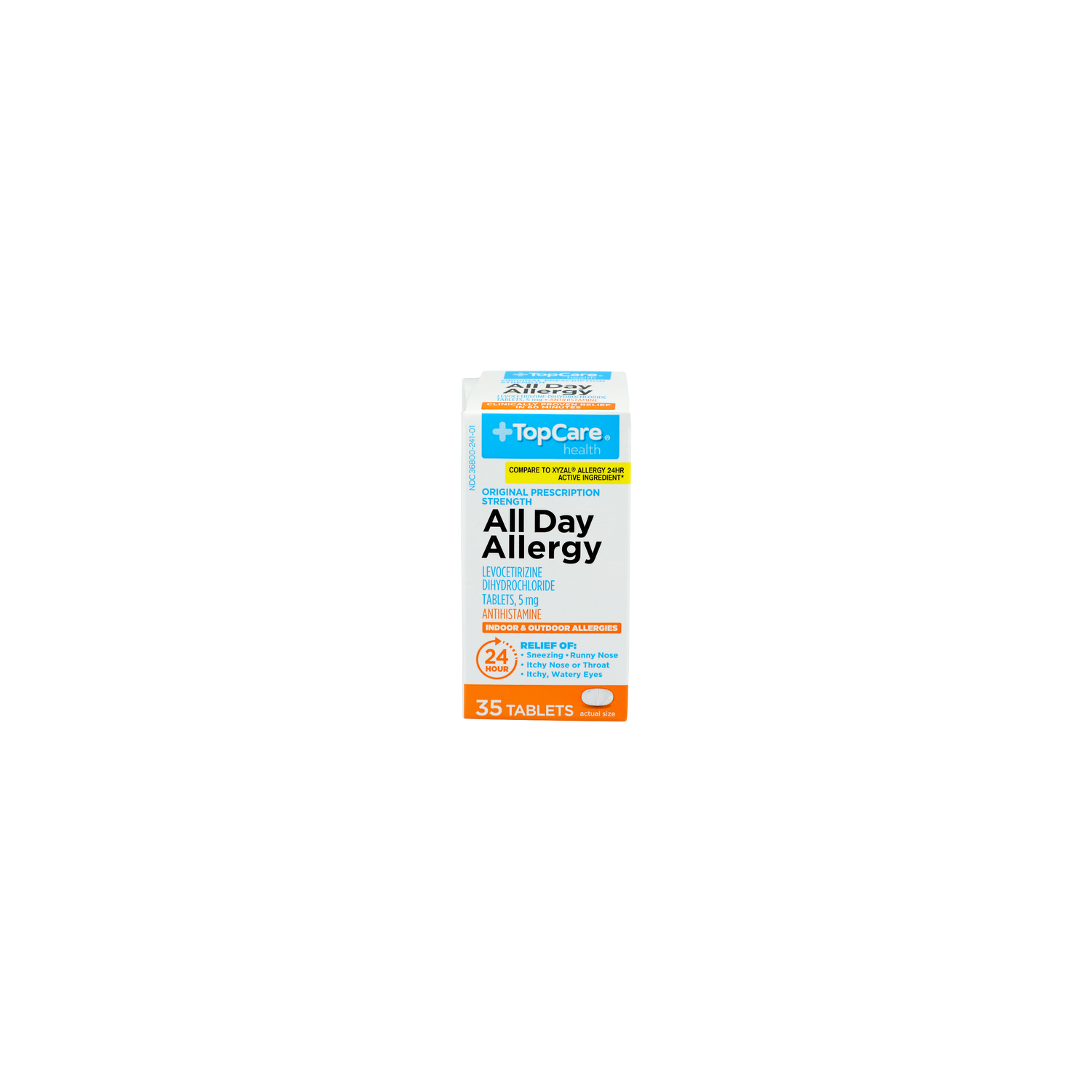 TopCare Health Original Prescription Strength All Day Allergy Tablets - 35 Count Image 1 of 4