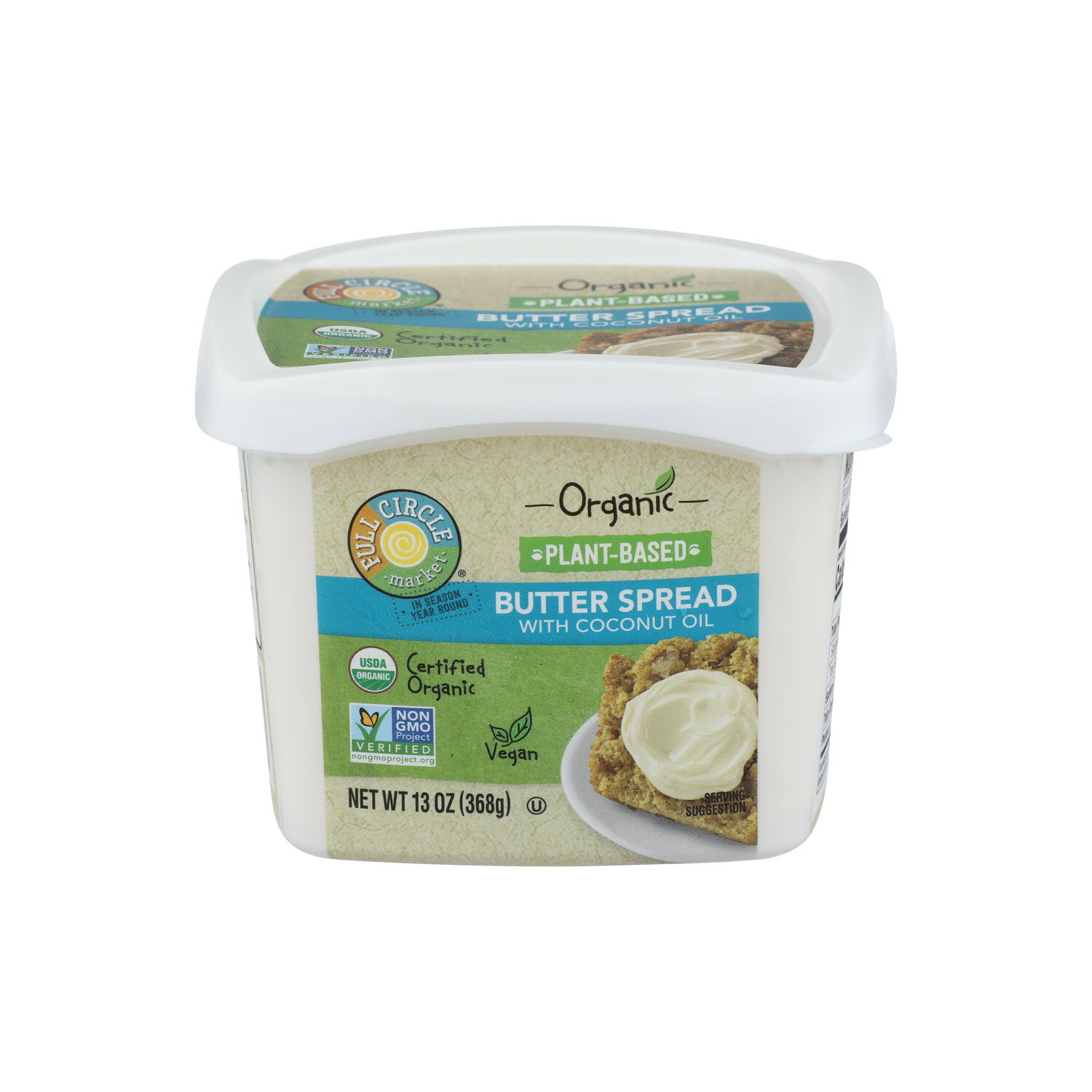 Full Circle Market Organic Plant-Based Butter Spread With Coconut Oil - 13 Ounce Image 1 of 4