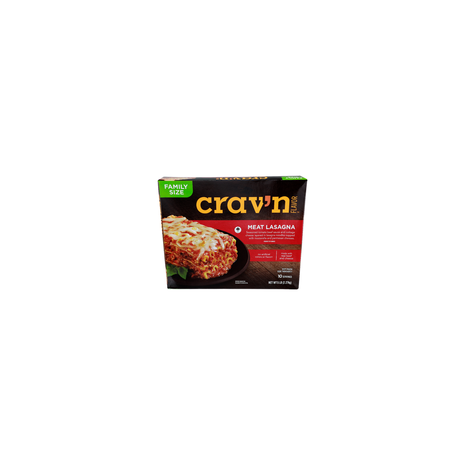 CRAV'N Flavor Meat Lasagna - 0.5 Pound - 10 Count Image 1 of 4