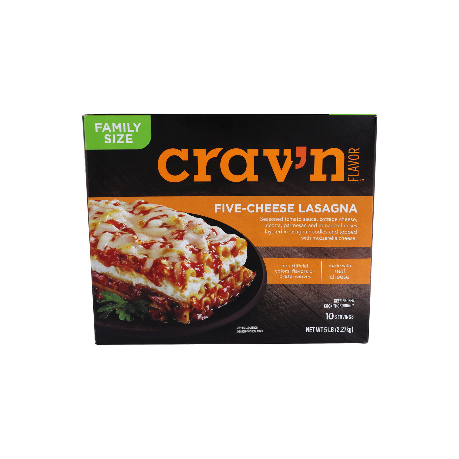 Crav'n Flavor Family Size Five-Cheese Lasagna - 5 Pound Image 1 of 4