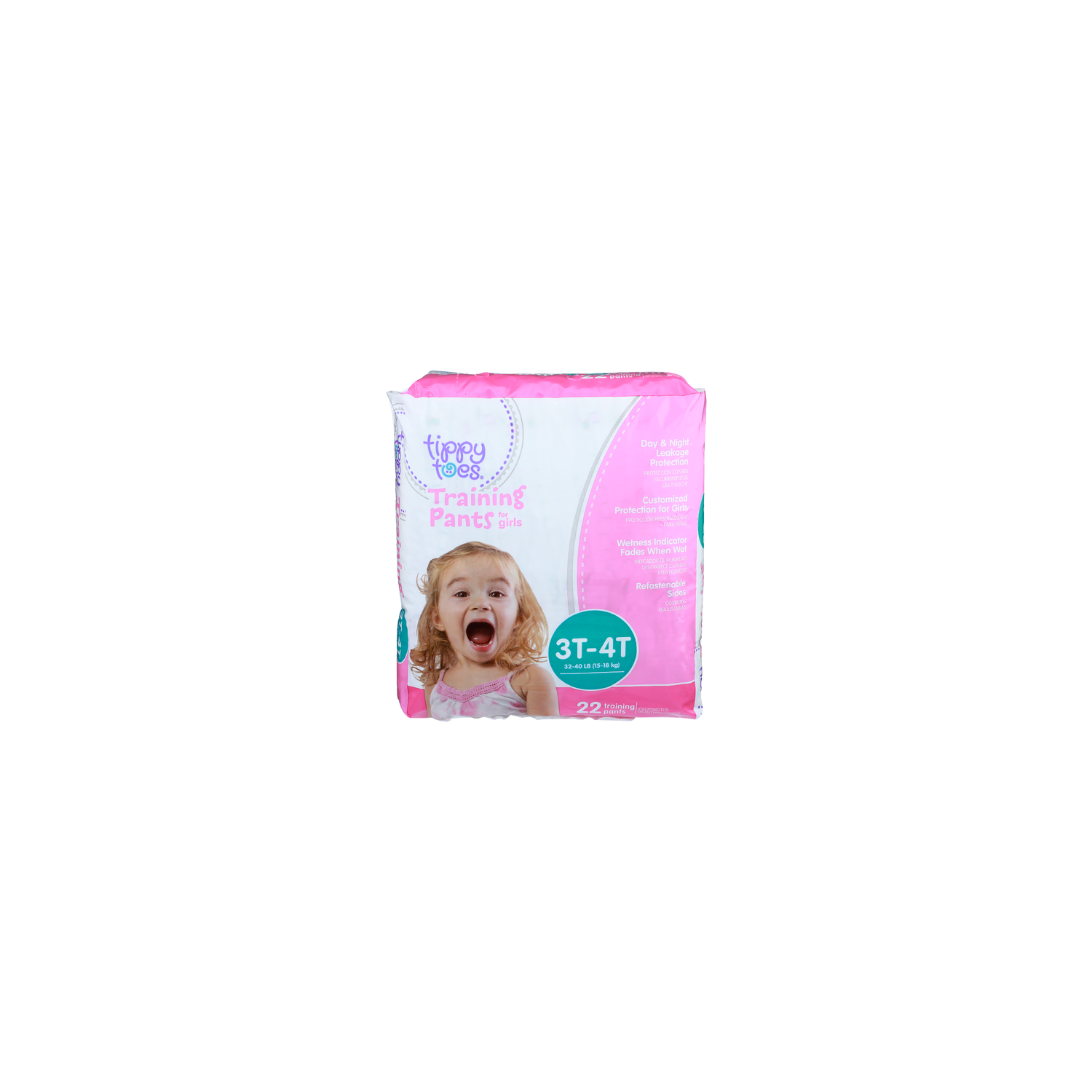 Tippy Toes Training Pants For Girls - 22 Count Image 1 of 2