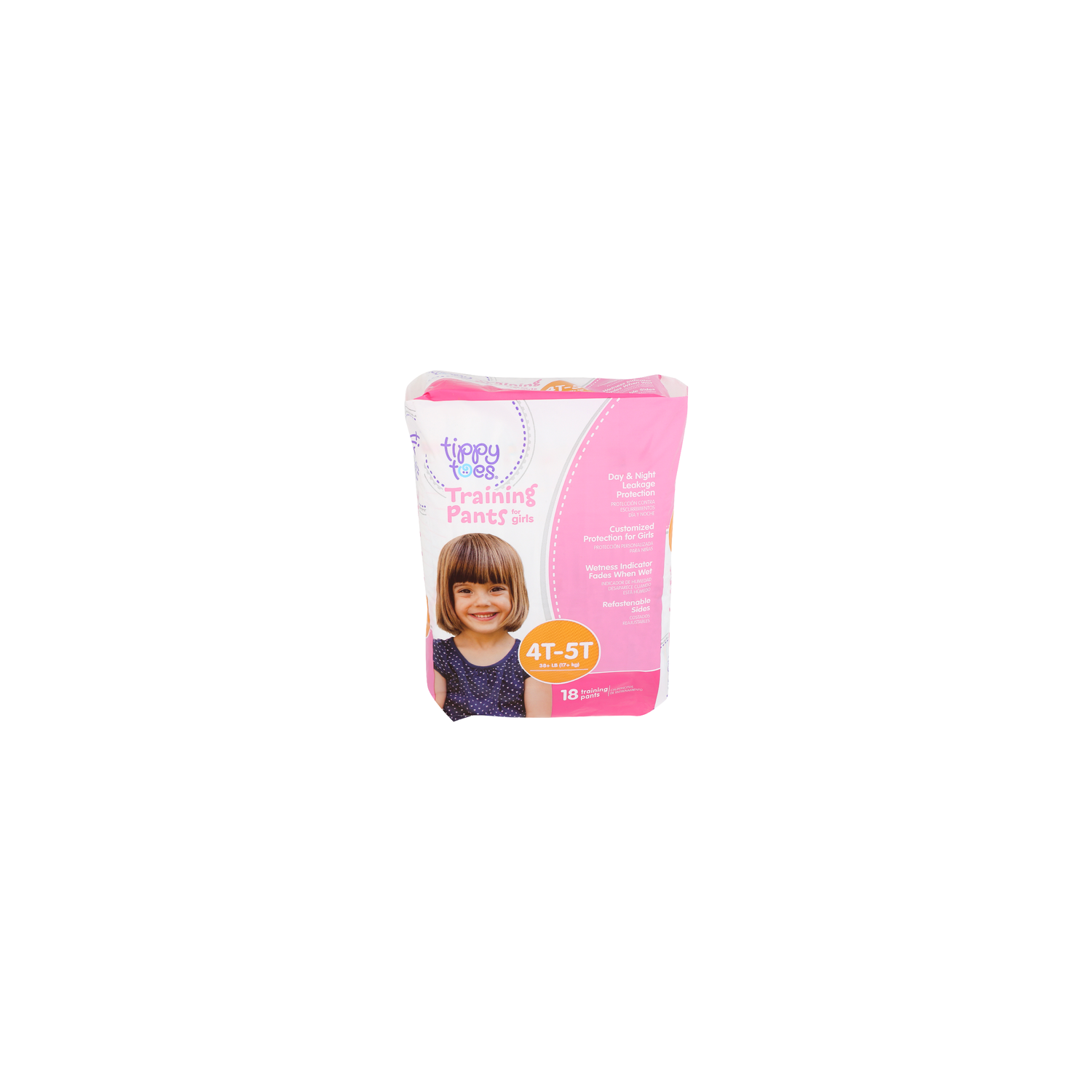 Tippy Toes Training Pants For Girls - 18 Count Image 1 of 2