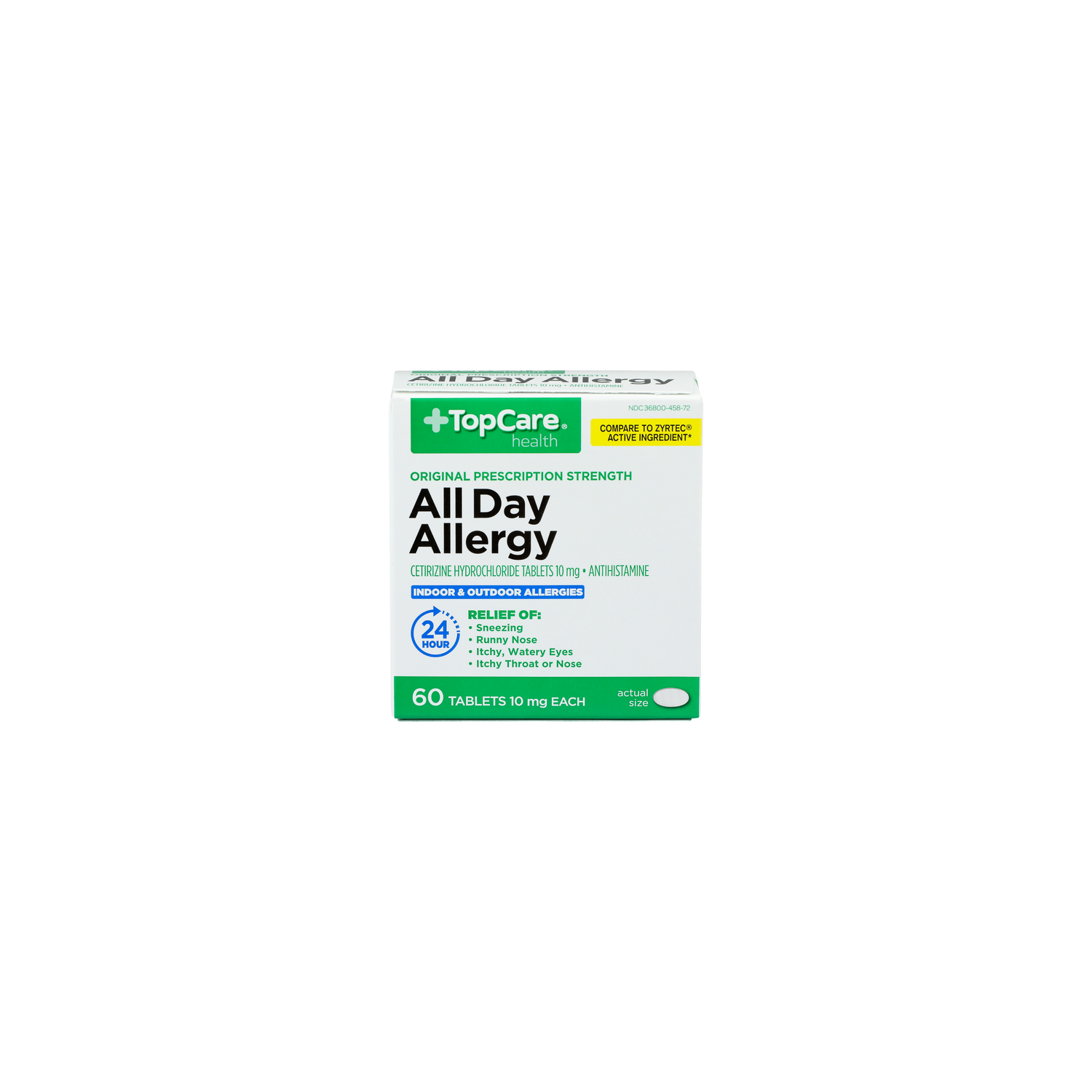 TopCare Health Original Prescription Strength All Day Allergy Tablets - 60 Count Image 1 of 2