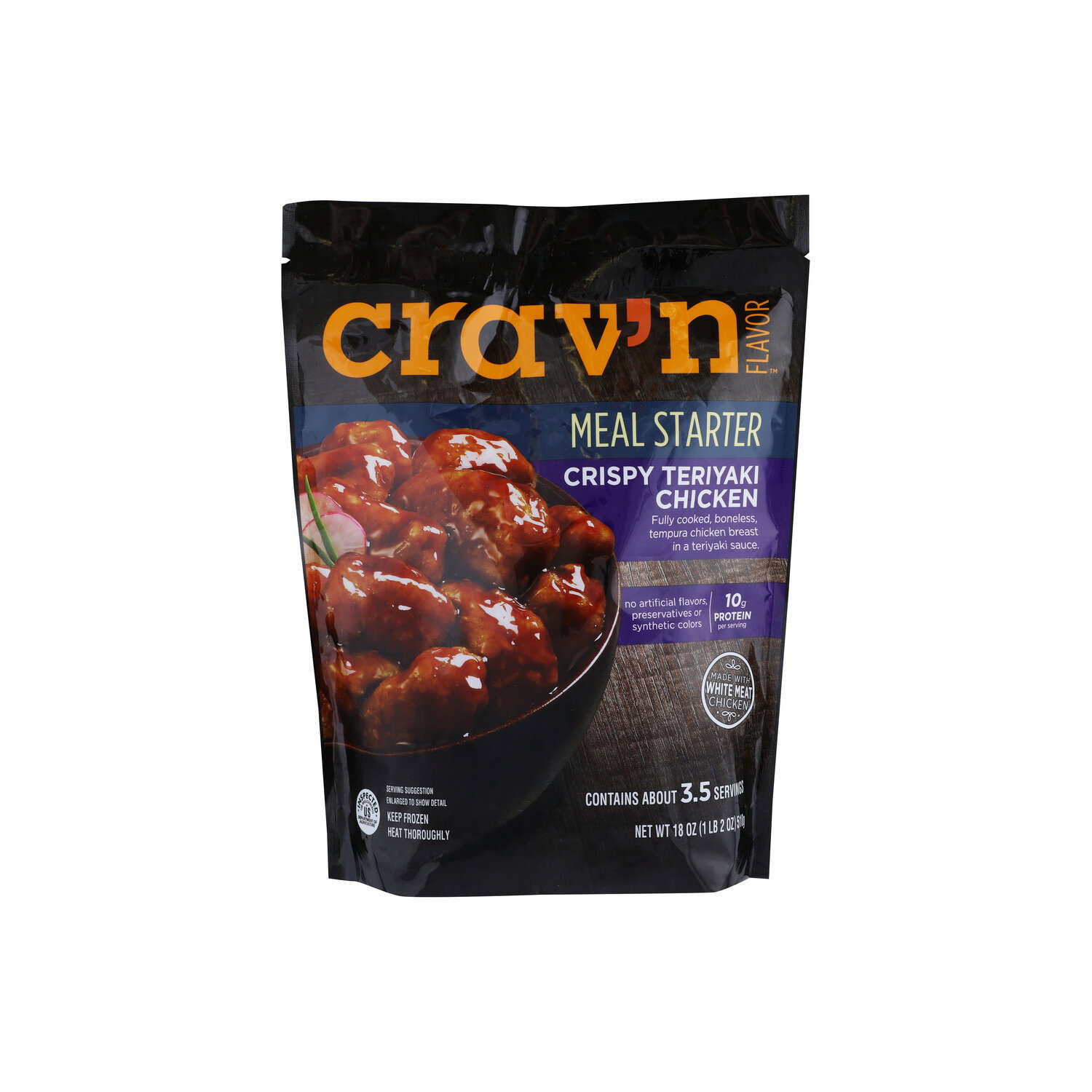 Crav'n Flavor Meal Starter Crispy Teriyaki Chicken - 18 Ounce Image 1 of 4