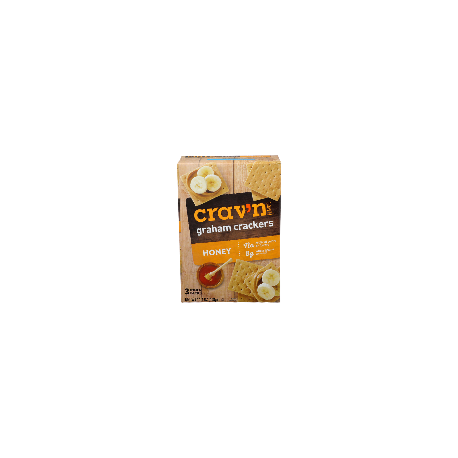CRAV'N Flavor Honey Graham Crackers - 4.8 Ounce - 3 Count Image 1 of 4