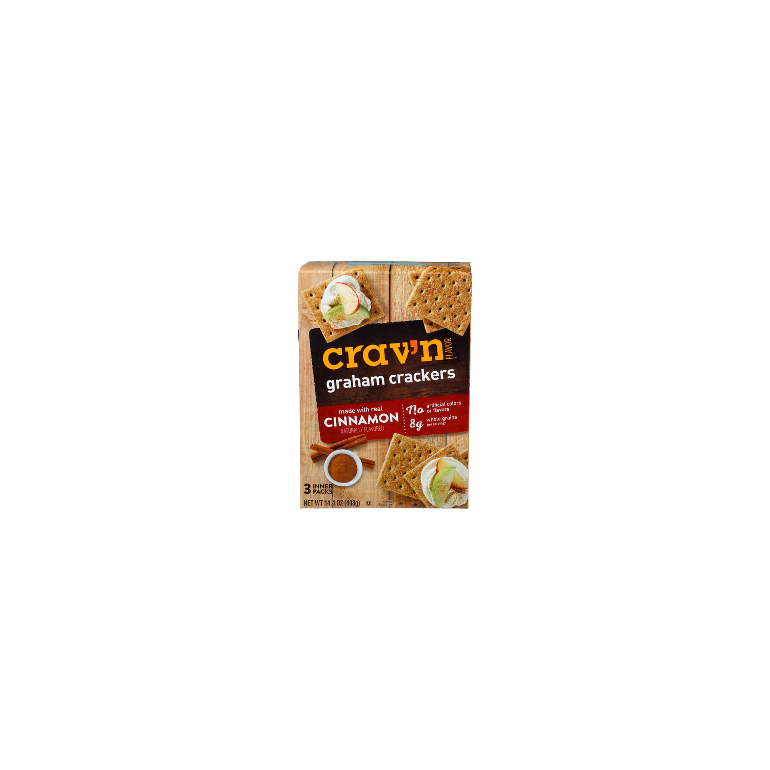 CRAV'N Flavor Cinnamon Graham Crackers - 4.8 Ounce - 3 Count Image 1 of 4