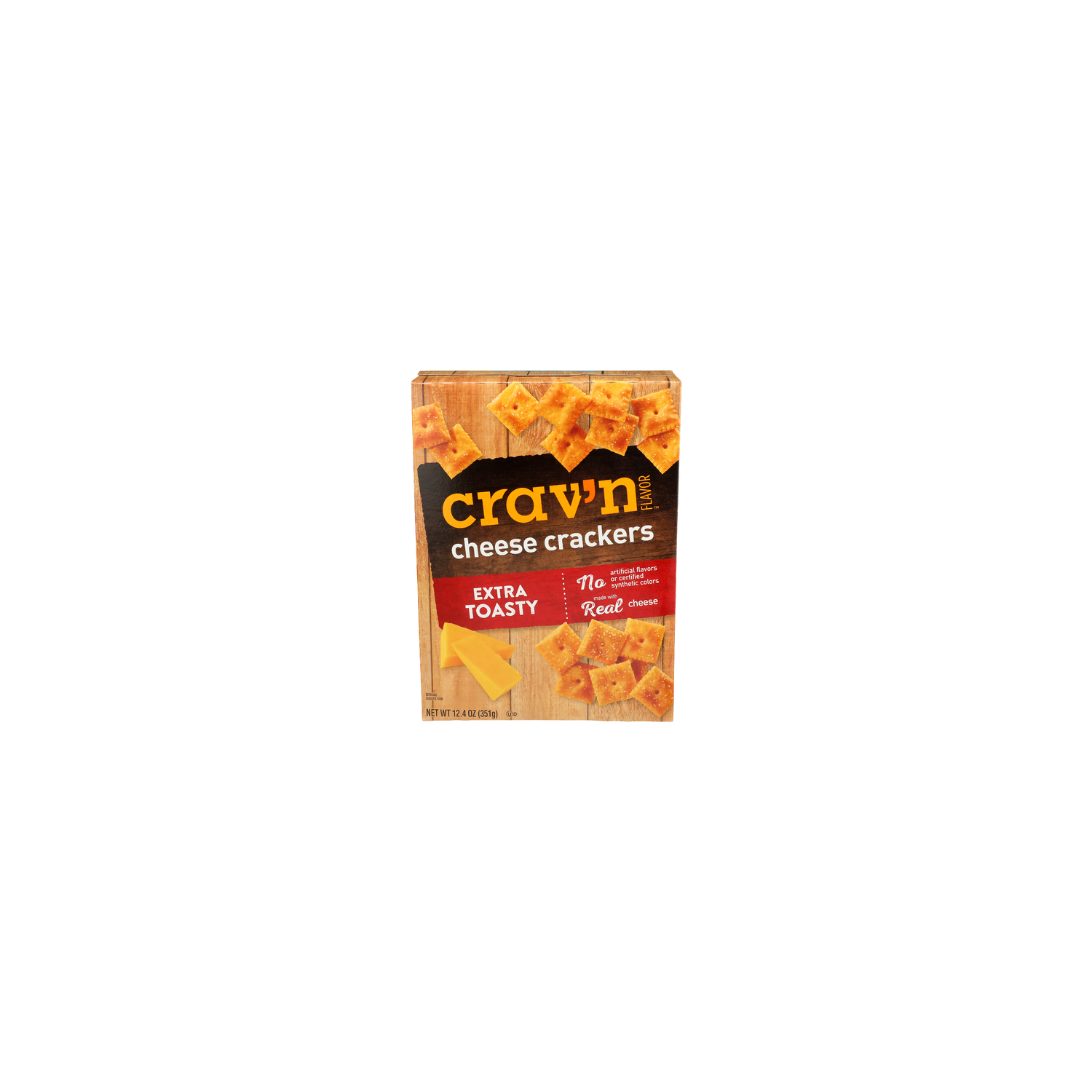 CRAV'N Flavor Extra Toasty Cheese Crackers - 12.4 Ounce Image 1 of 4