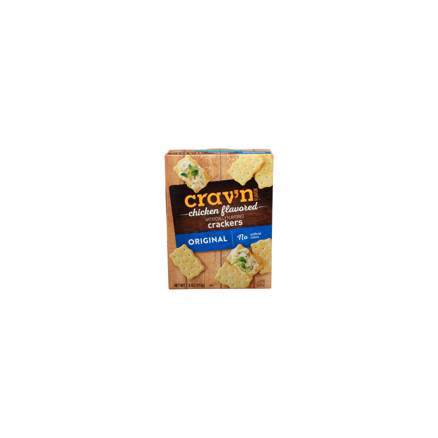 CRAV'N Flavor Original Chicken Flavored Crackers - 7.5 Ounce Image 1 of 4