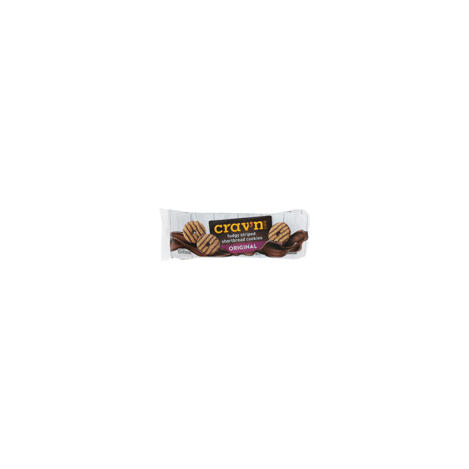 CRAV'N Flavor Original Fudgy Striped Shortbread Cookies - 11.5 Ounce Image 1 of 4