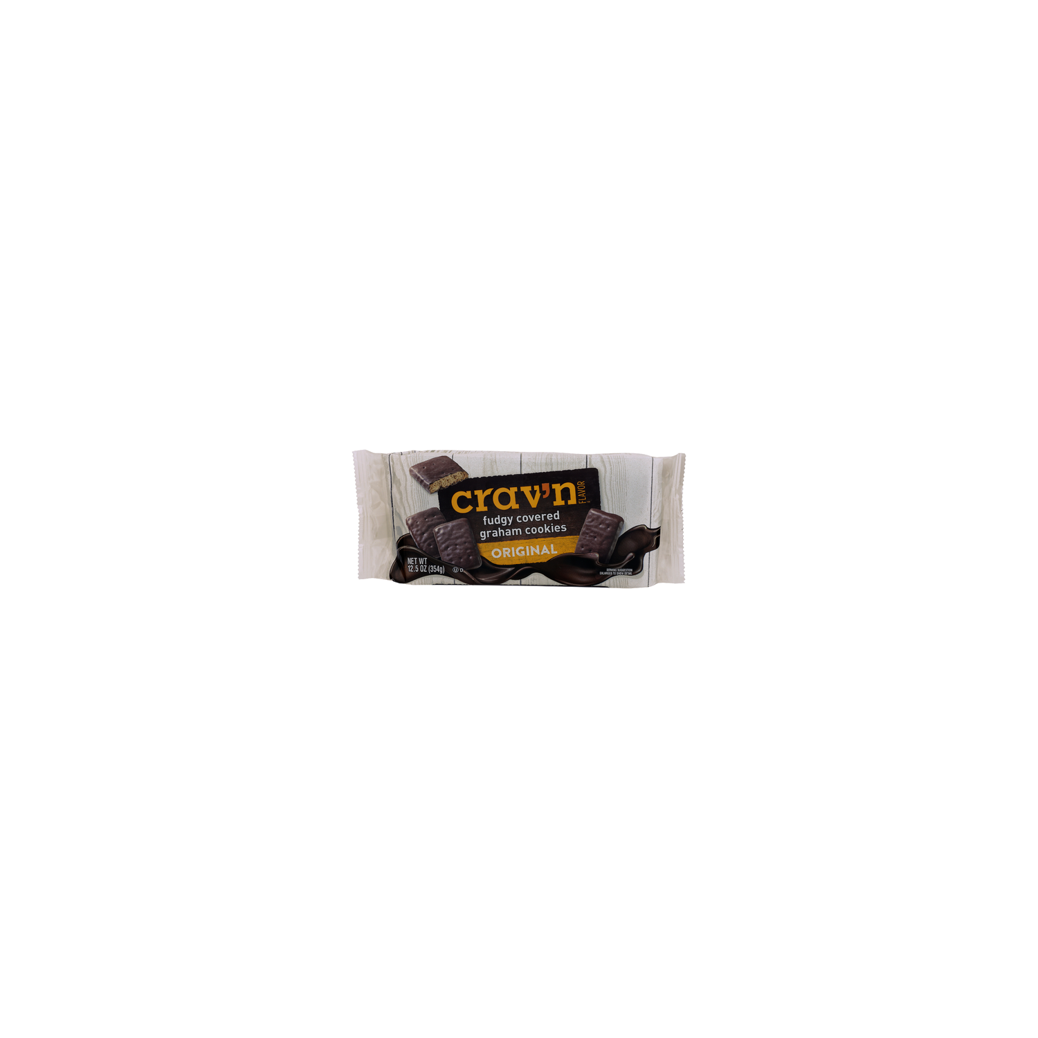 CRAV'N Flavor Original Fudgy Covered Graham Cookies - 12.5 Ounce Image 1 of 4
