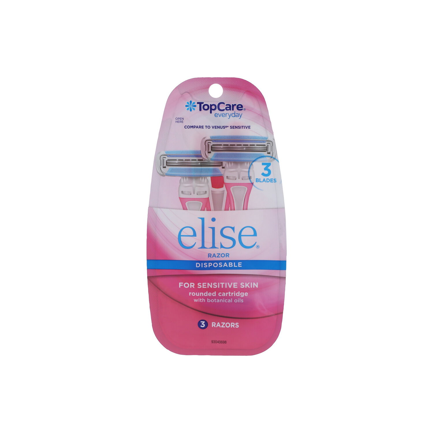 TopCare Everyday Elise 3 Blade For Sensitive Skin Disposable Razor - 3 Count Image 1 of 3